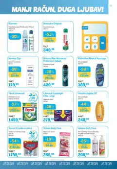 Lilly drogerie katalog - pregled Lilly drogerie kataloga - važi od 01.08.2026 | Strana: 15 | Proizvode: Somat, Gel za tuširanje, Persil, Borotalco