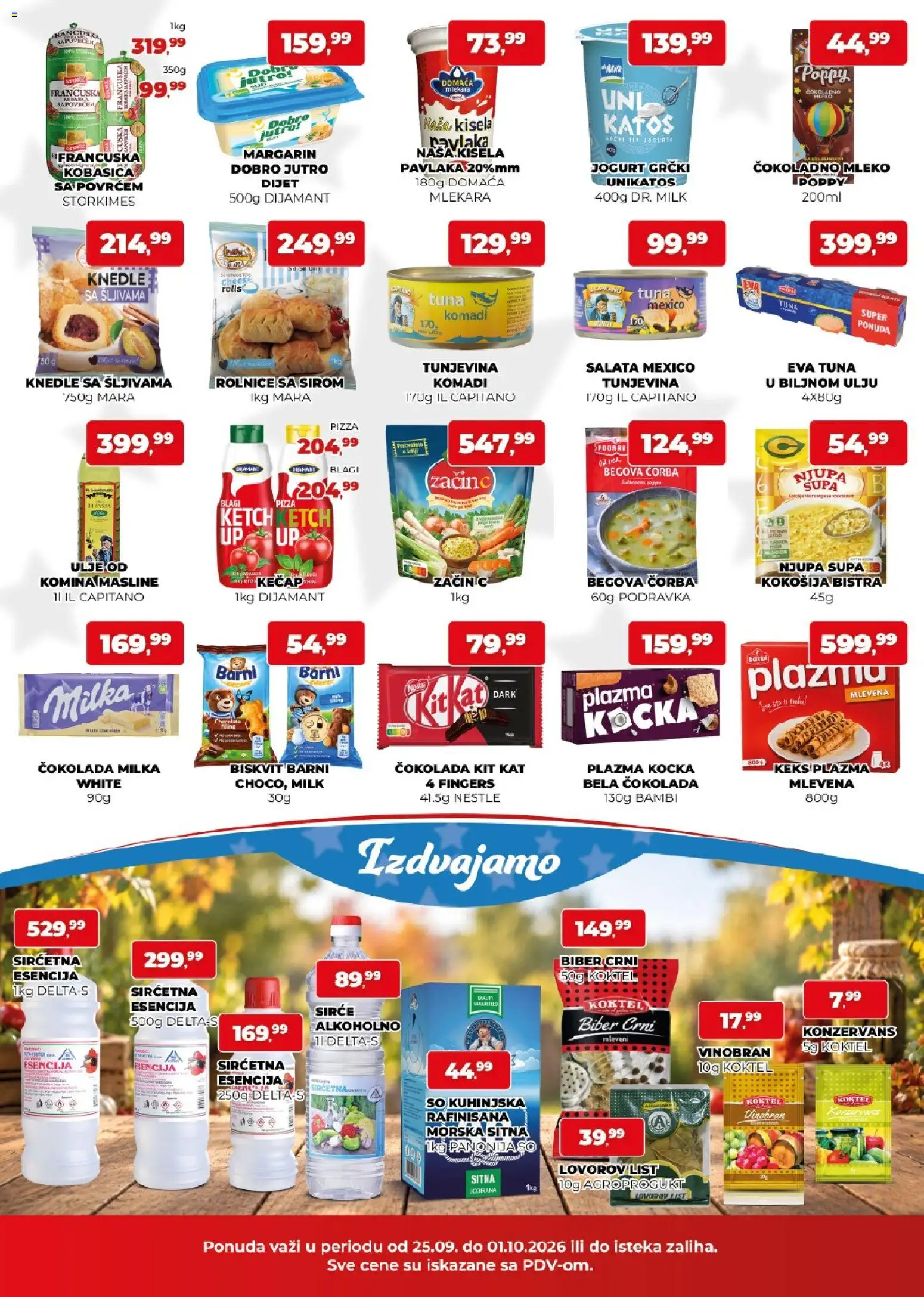 Plus Cash & Carry katalog - važi od 25.09.2026 | Strana: 2 | Proizvode: Salata, Sto, Jogurt, Kobasica