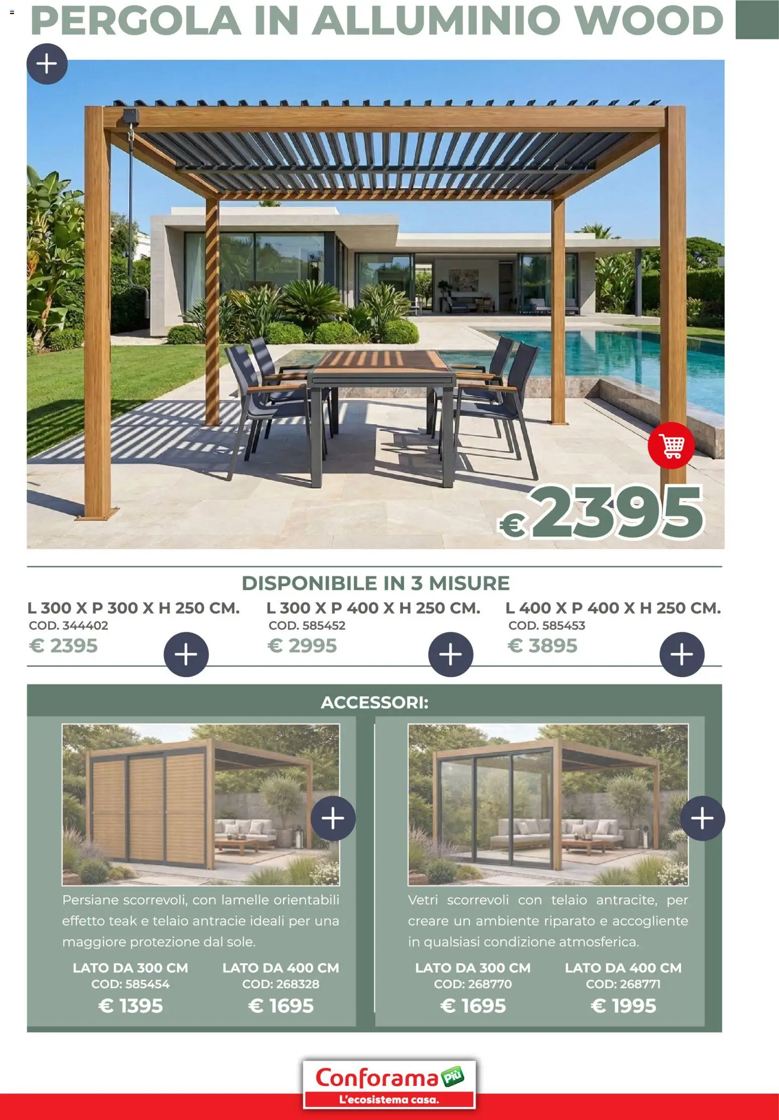 Volantino Conforama del 19/03/2026 | Pagina: 7 | Prodotti: Pergola, Alluminio