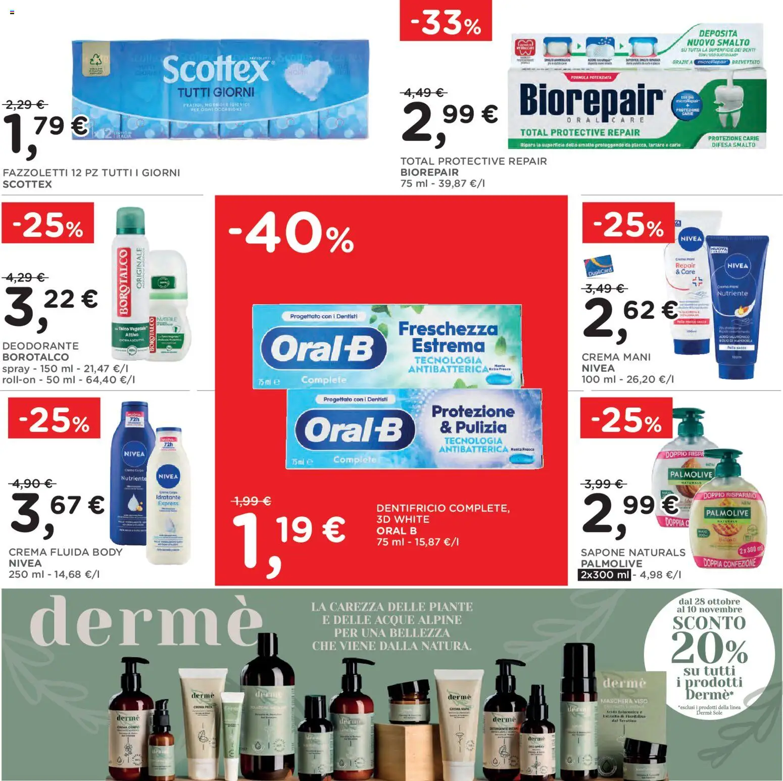 Volantino Poli del 28/10/2026 | Pagina: 28 | Prodotti: Sapone, Deodorante, Maschera viso, Fazzoletti