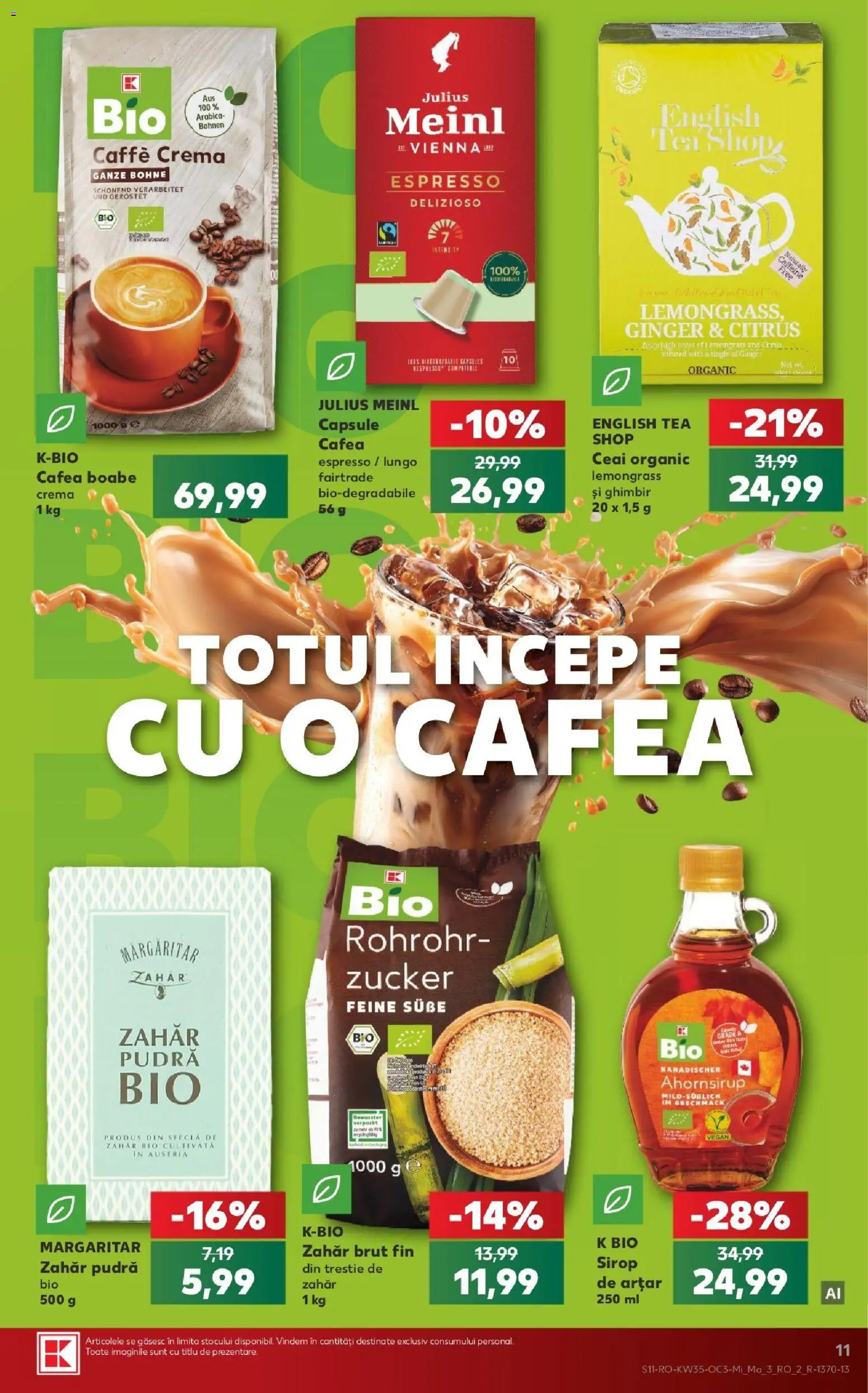 Noul catalog Kaufland – valabil de la 26.08.2026 | Pagină: 11 | Produse: Bio, Cremă, Zahăr, Sfeclă