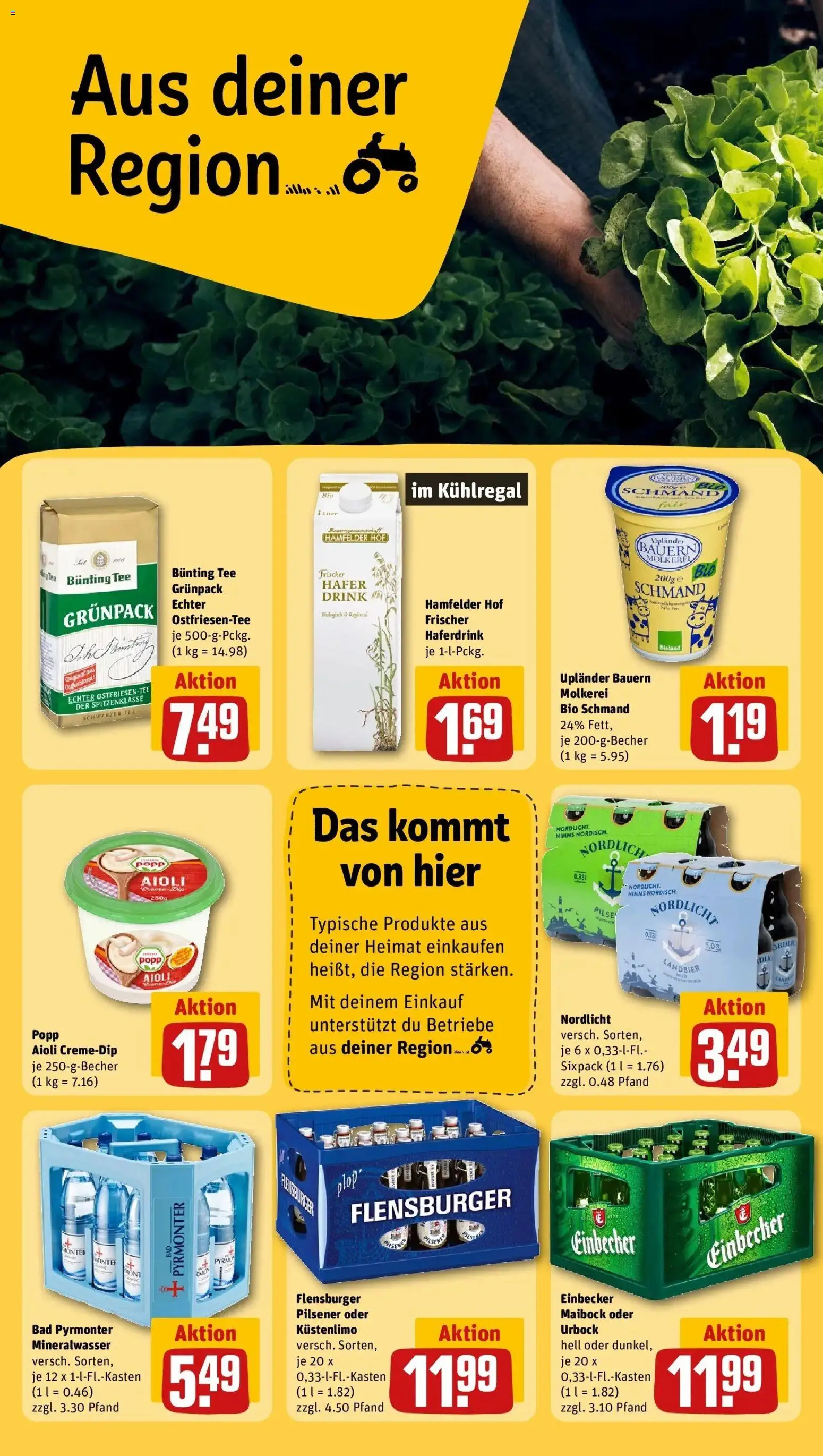 Rewe Prospekt Paderborn/Sennelager	 – gültig ab 23.03.2026 | Seite: 24 | Produkte: Bad, Mineralwasser, Haferdrink, Tee