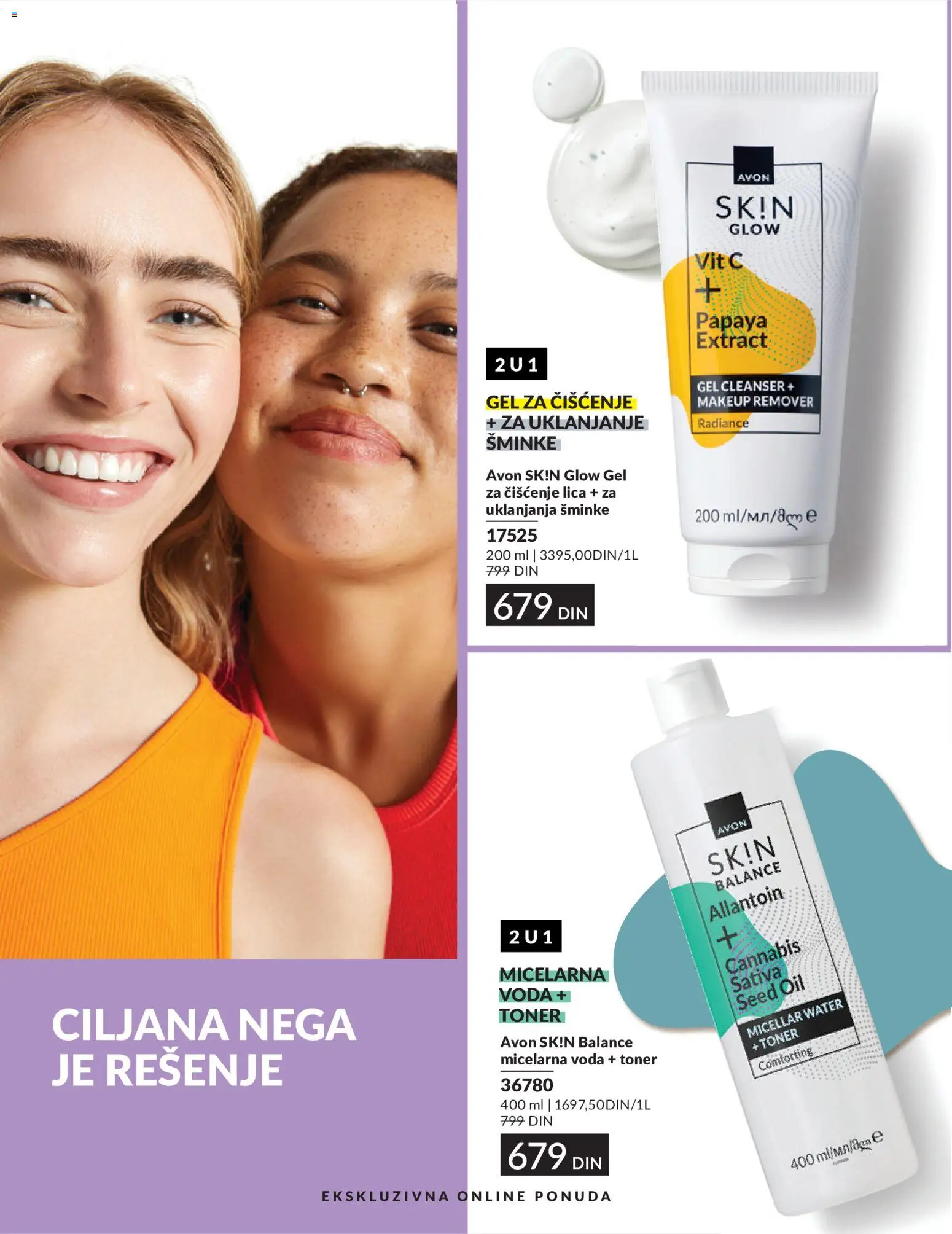 AVON katalog - važi od 01.05.2026 | Strana: 198 | Proizvode: Voda, Micelarna voda, Toner