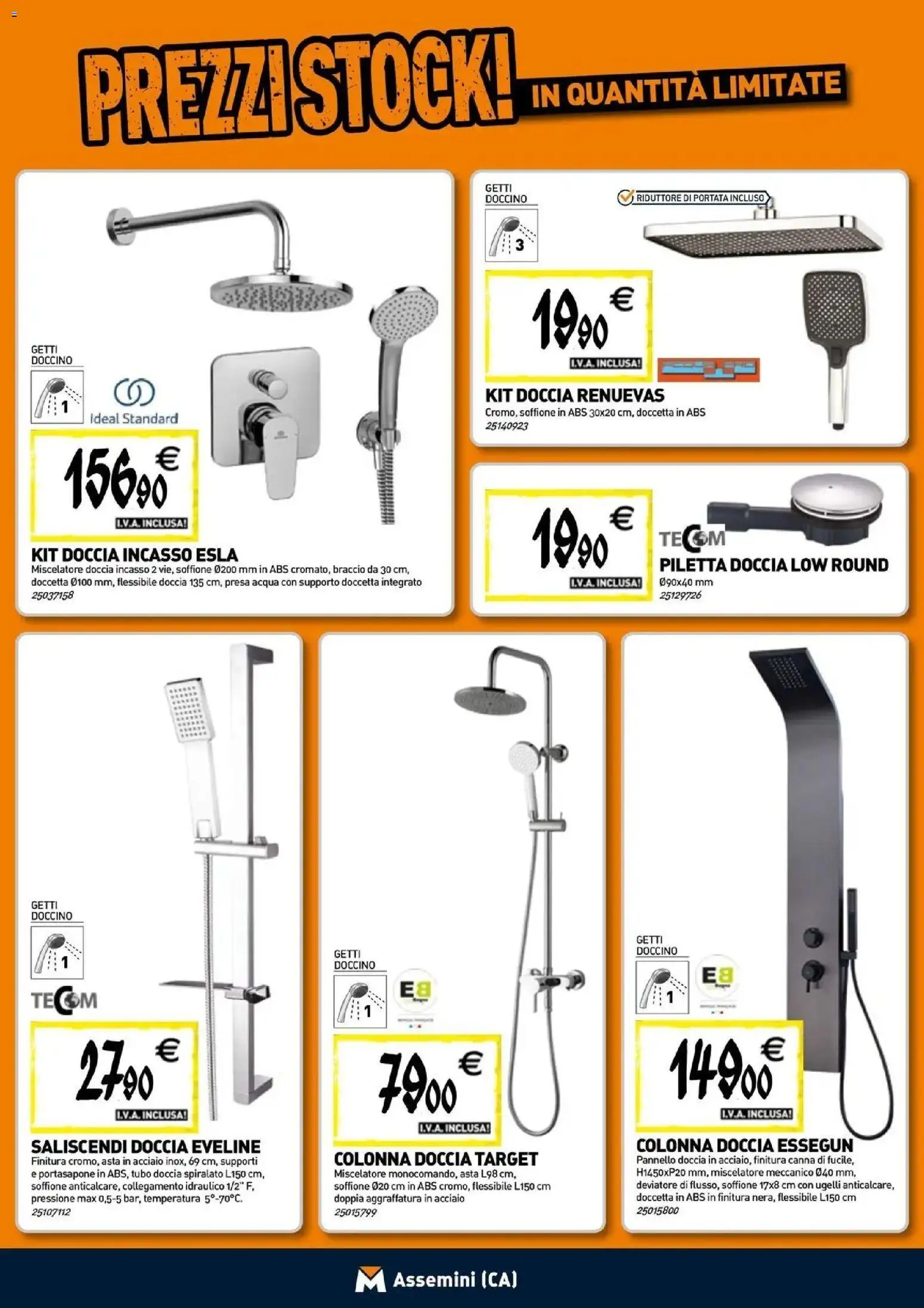 Nuovo TECNOMAT - Straordinari prezzi stock! dal 24/09/2026 > offerte anteprima 🛍️ | Pagina: 3 | Prodotti: Tubo, Miscelatore, Presa, Doccia