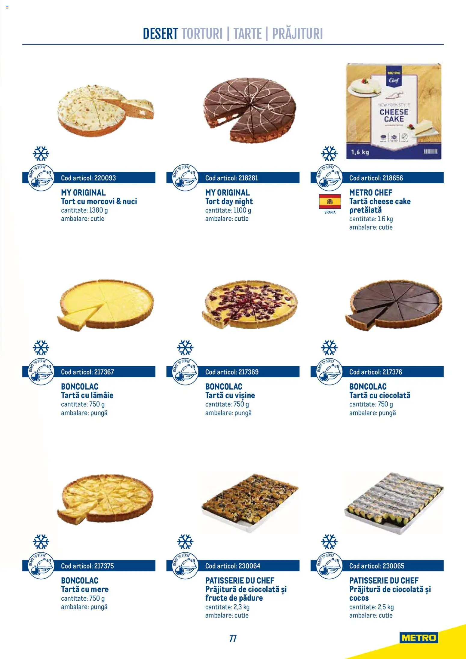 Noul catalog Metro – valabil de la 21.04.2026 | Pagină: 77 | Produse: Style, Pungă, Tort, Fructe