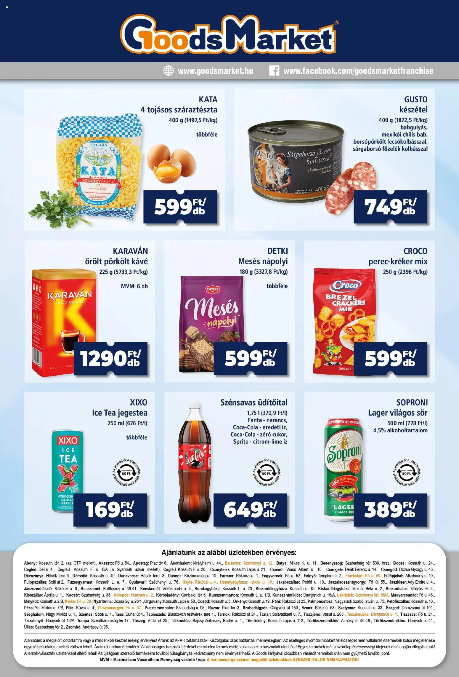 Goods Market akciós ujság - amely érvényes a következő dátumtól: 2026.09.03. | Oldal: 4 | Termékek: Málna, Jegestea, XIXO, Tea