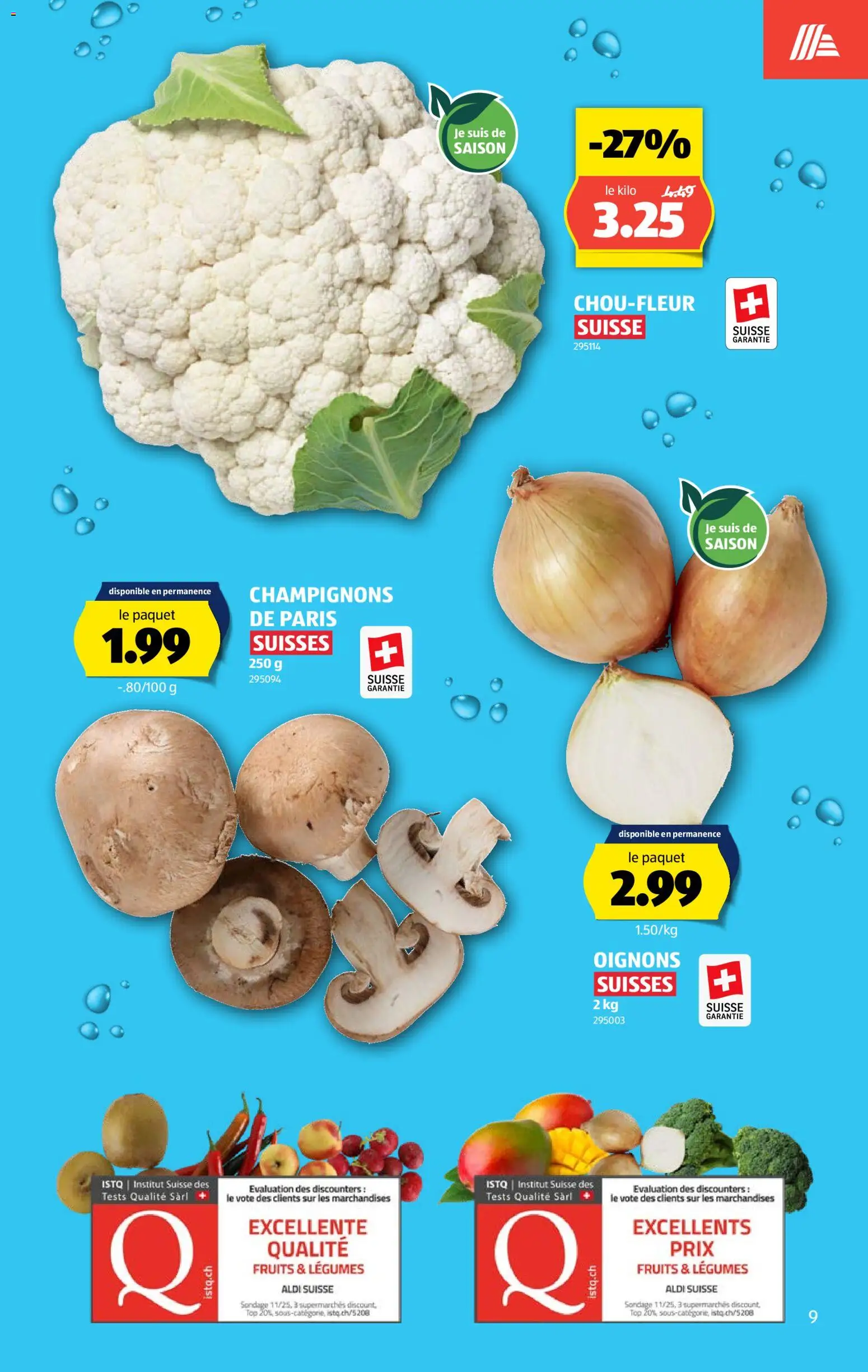 Aldi aktionen FR – gültig ab 01.10.2026 | Seite: 9 | Produkte: Champignons, Top