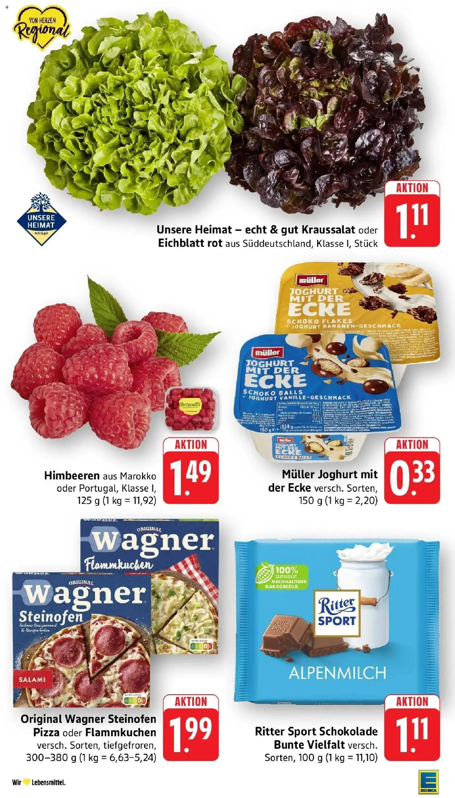 Edeka prospekt Heilbronn	 – gültig ab 27.04.2026 | Seite: 7 | Produkte: Himbeeren, Joghurt, Ritter sport, Salz