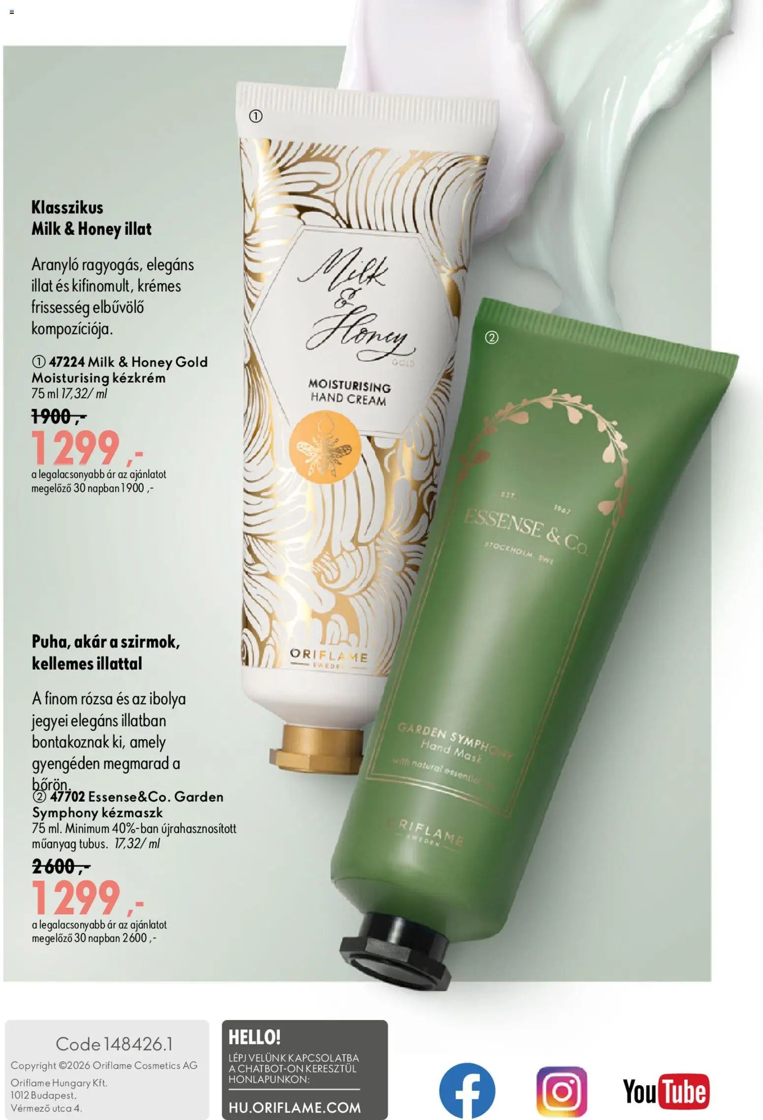 Oriflame akciós ujság - amely érvényes a következő dátumtól: 2026.09.09. | Oldal: 148 | Termékek: Kézkrém