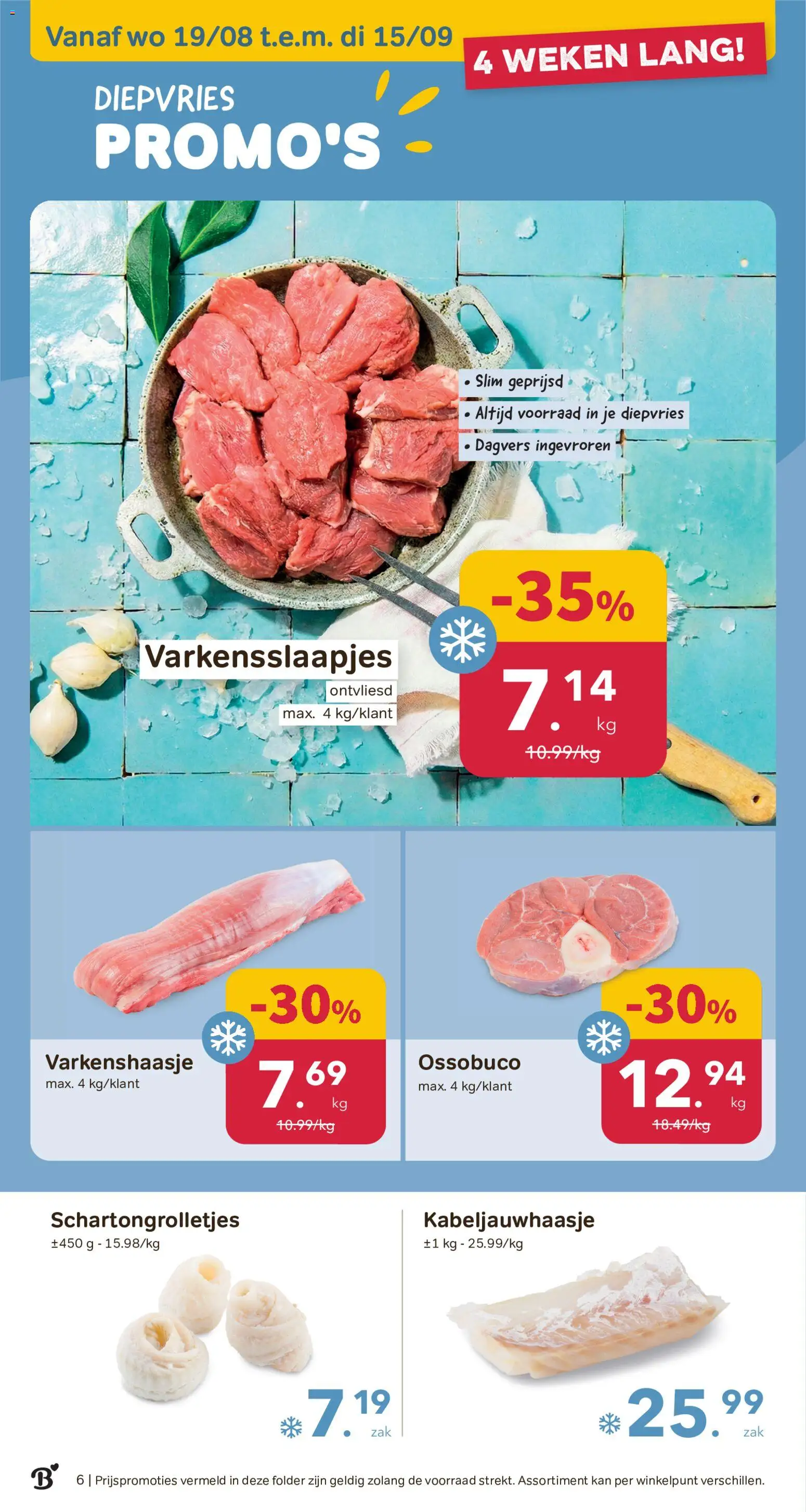 {H1} | Pagina: 6 | Producten: Varkenshaasje, Kan