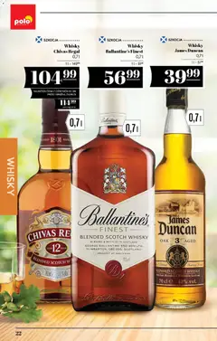 Pogląd oferty "POLOmarket katalog - Alkoholi" - ważna od 10.09.2026 | Strona: 22 | Produkty: Whisky Chivas Regal, Scotch whisky, Regał, Whisky