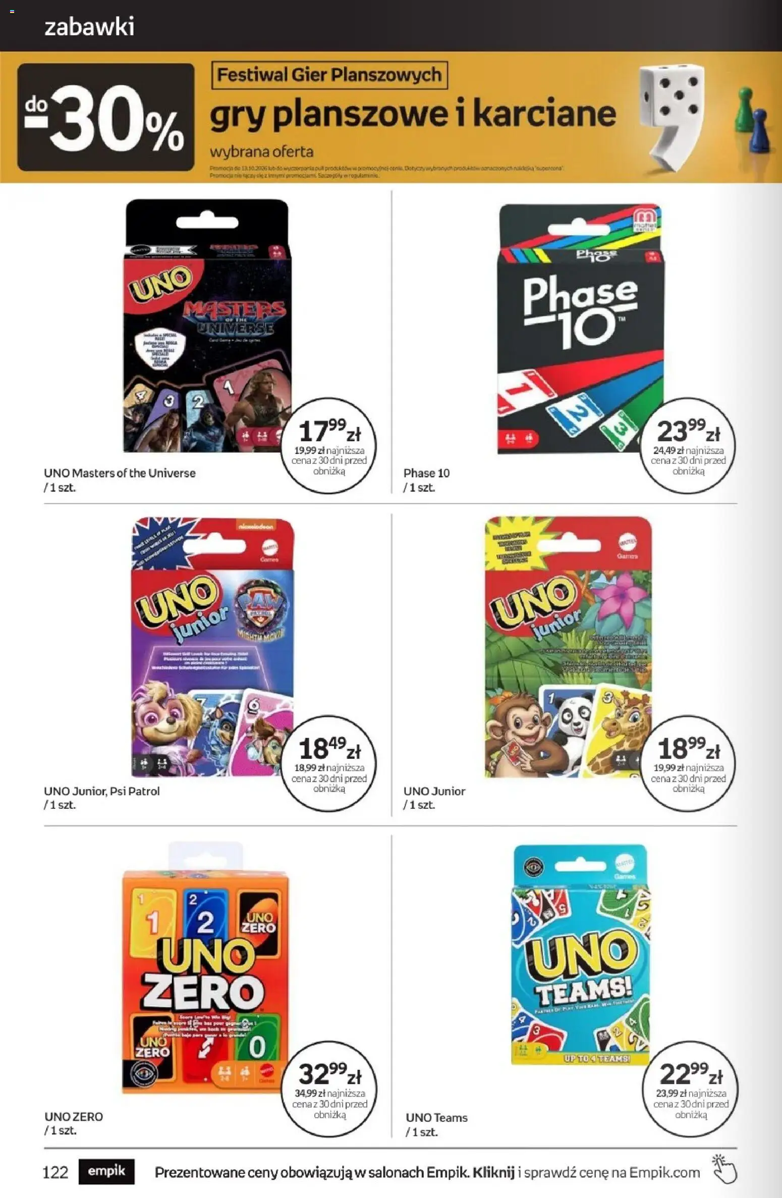 Empik promocje od 23.09.2026 | Strona: 122 | Produkty: Zabawki, Gry planszowe, Gry