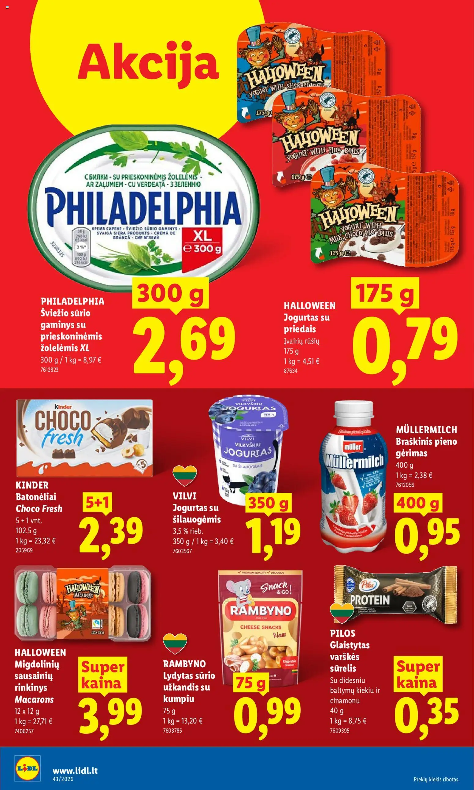 LIDL akcijos nuo 2026.10.19 | Puslapis: 10 | Prekių: Sūrelis, Jogurtas