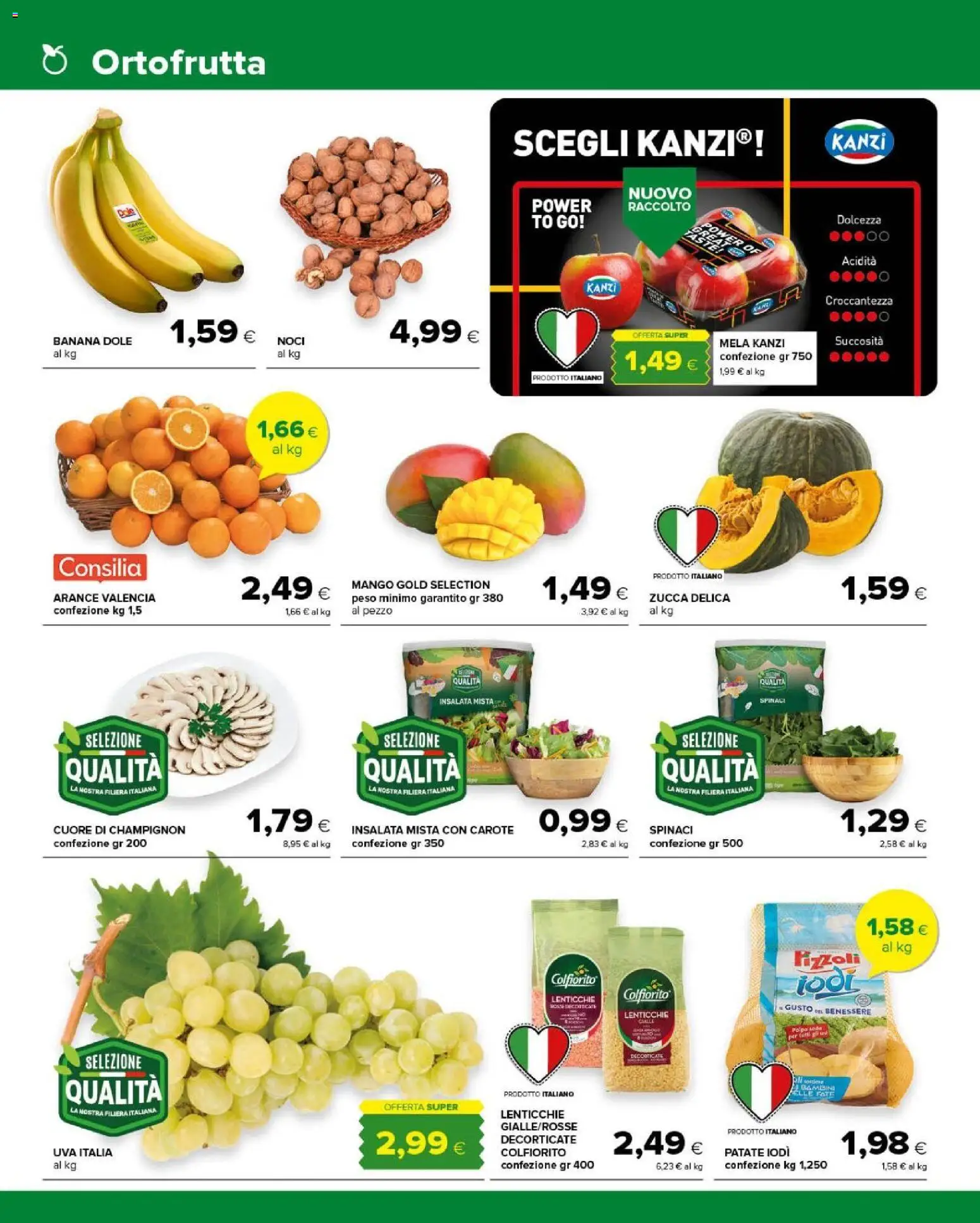 Volantino Tigre del 14/10/2026 | Pagina: 4 | Prodotti: Patate, Lenticchie, Spinaci, Zucca