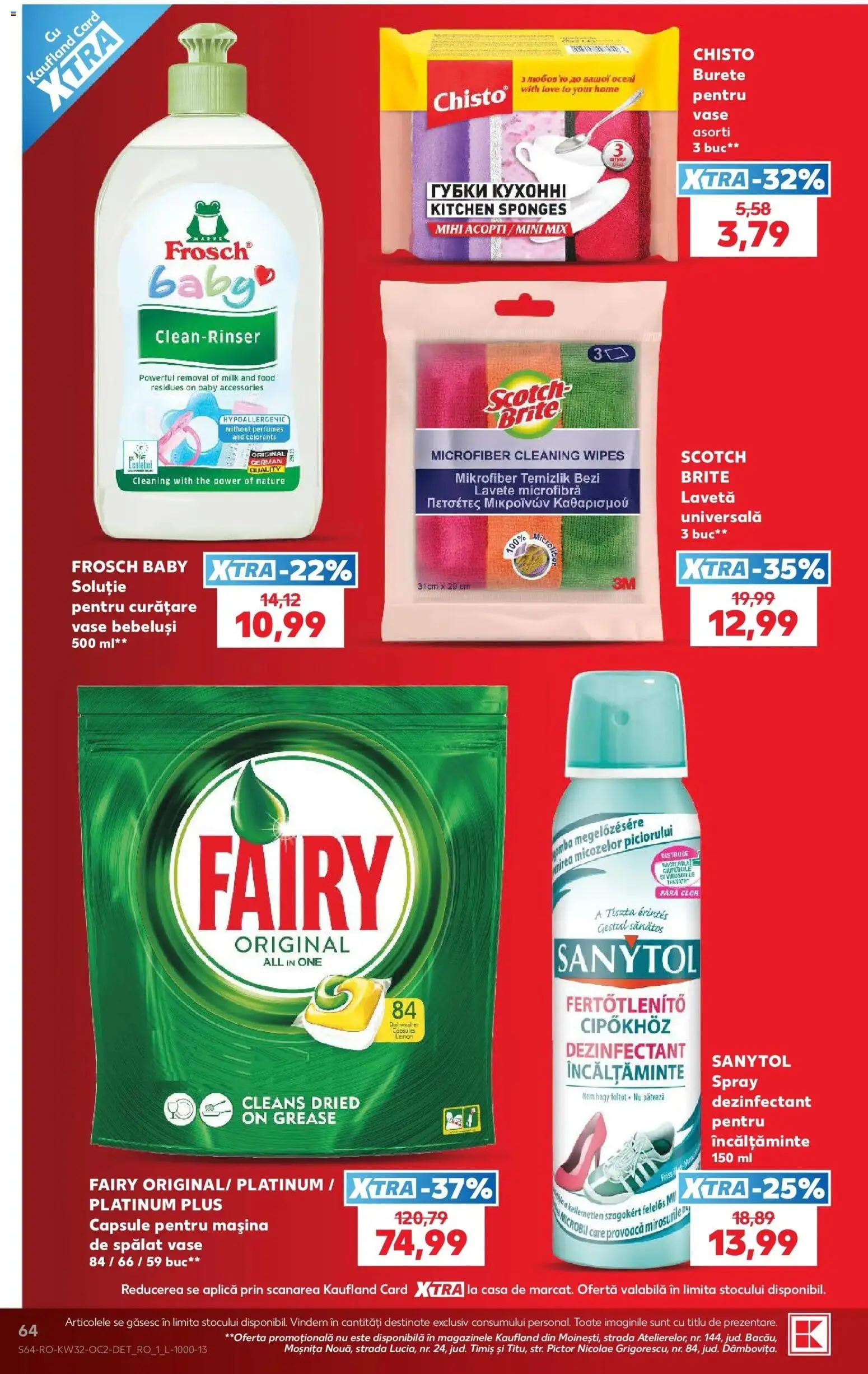 Noul catalog Kaufland – valabil de la 05.08.2026 | Pagină: 64 | Produse: Baby, Aplică, Vase, Plus