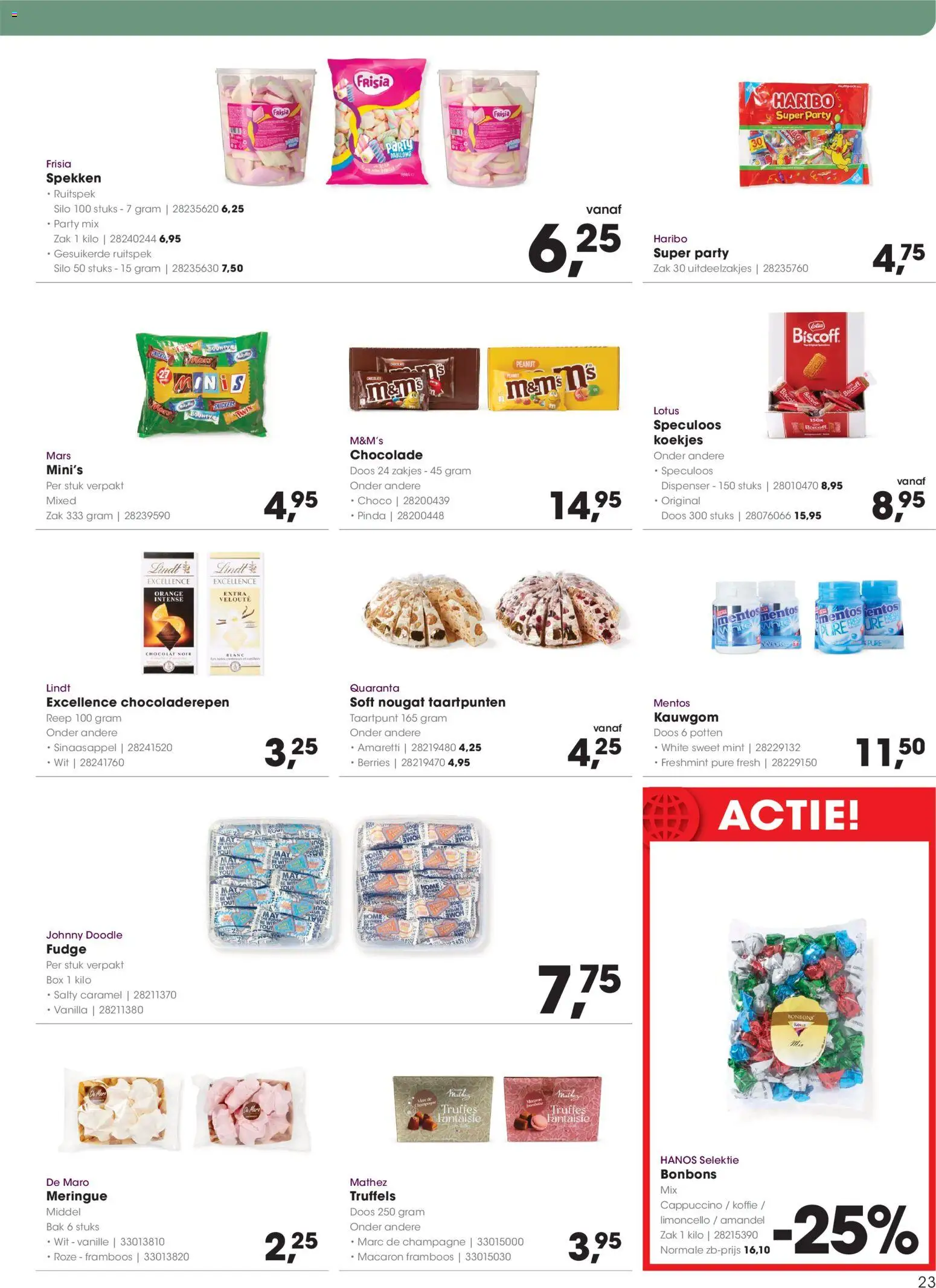 {H1} | Pagina: 23 | Producten: Chocolade, Kauwgom, Lindt, Box