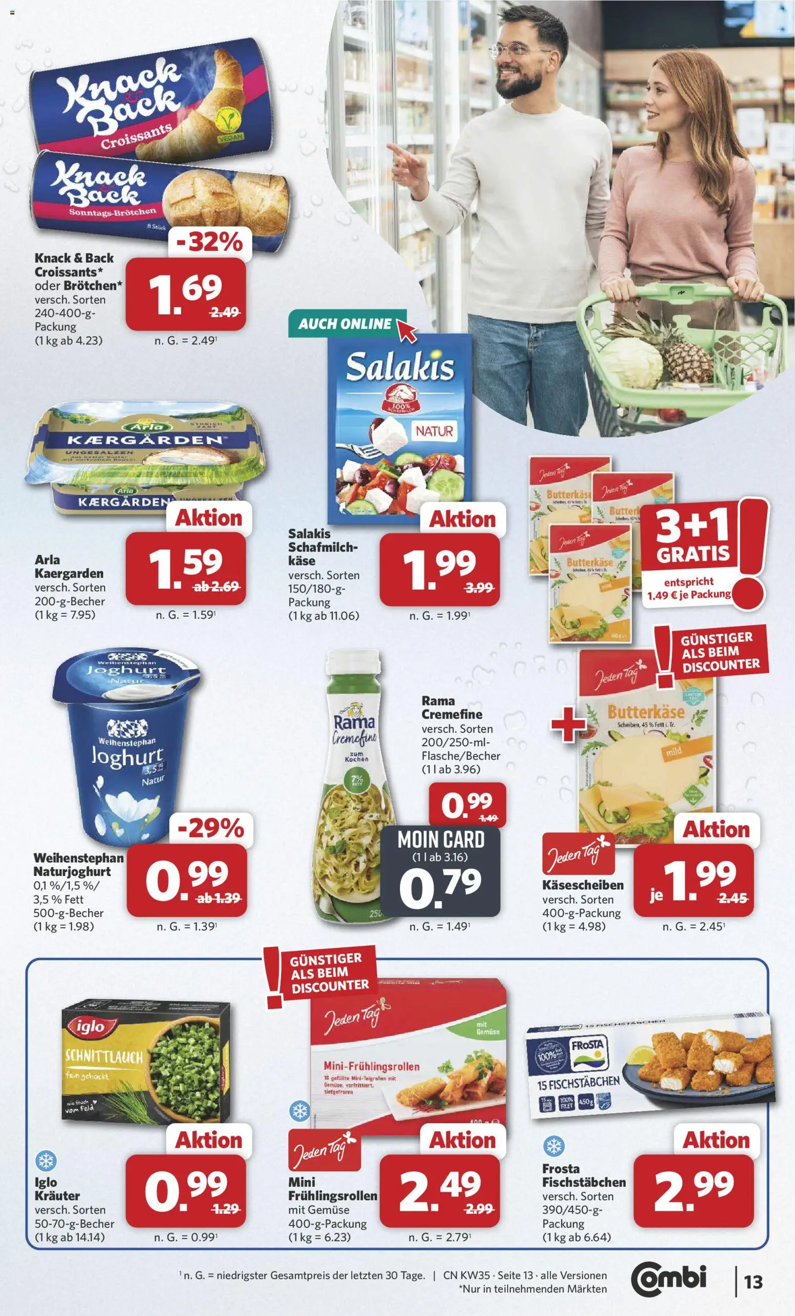 Combi Prospekt – gültig ab 24.08.2026 | Seite: 15 | Produkte: Joghurt, Frosta, Gemüse, Salakis