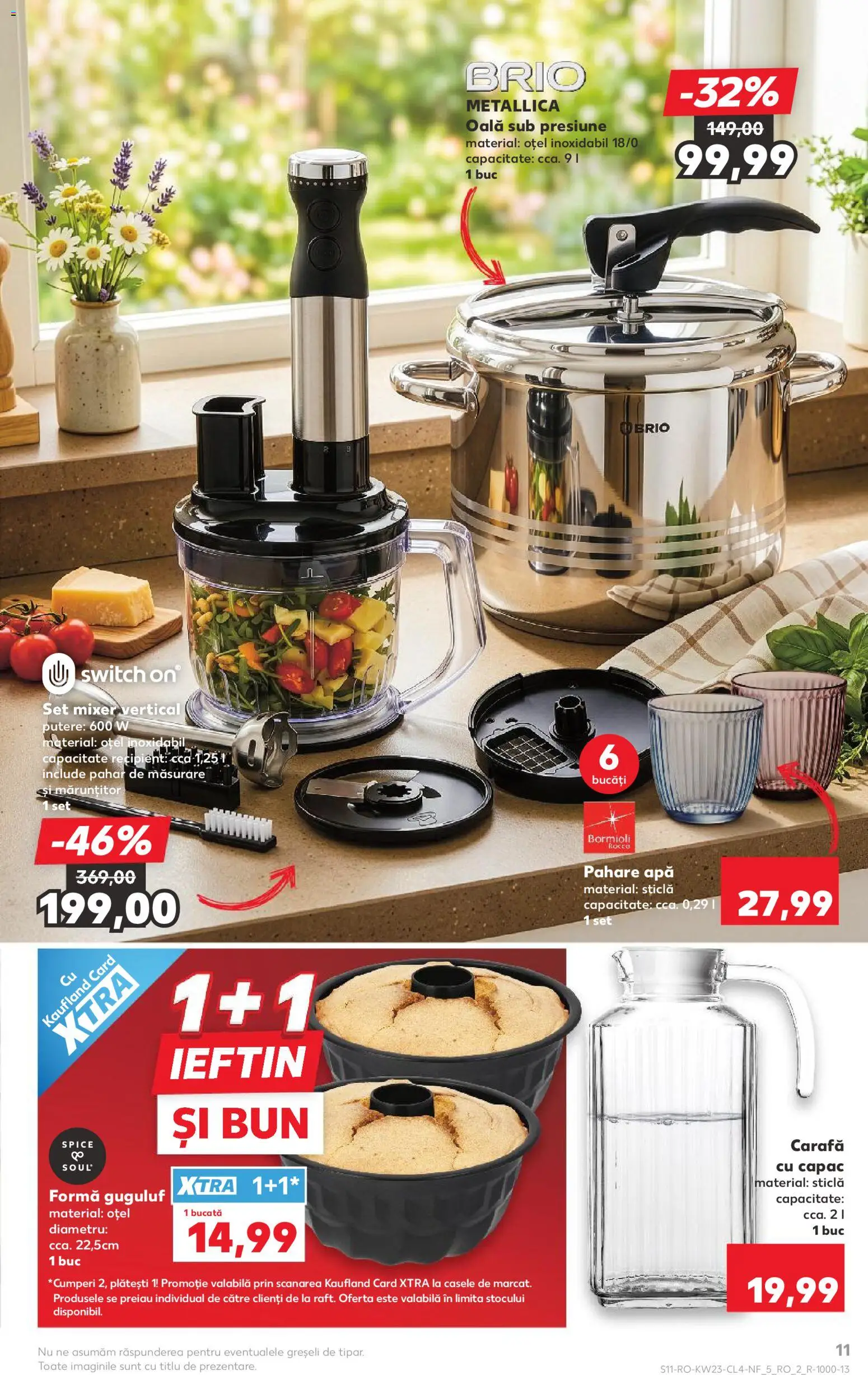 Noul catalog Kaufland – valabil de la 03.06.2026 | Pagină: 11 | Produse: Blender, Oală, Carafă, Apă