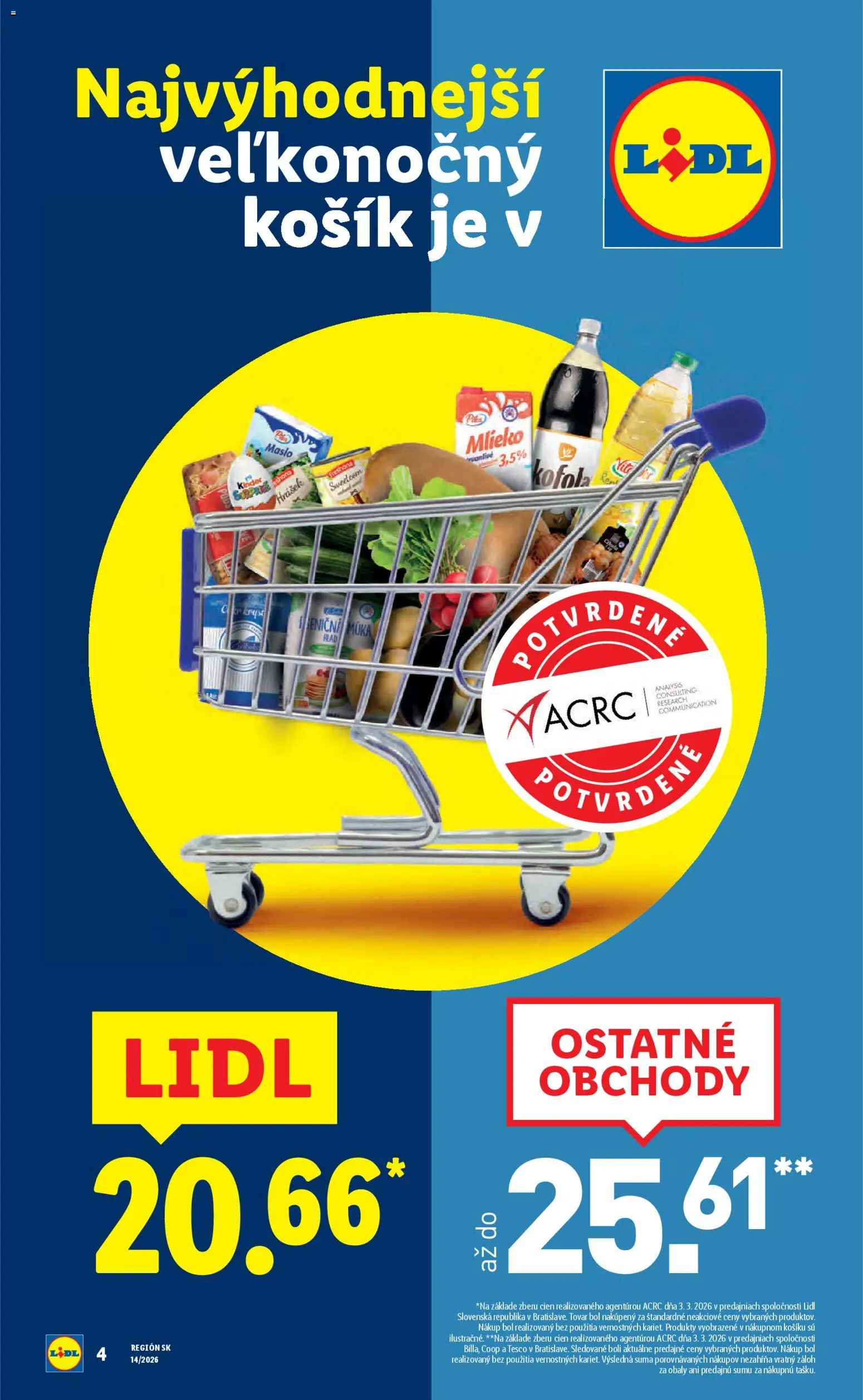 Nové Lidl akcie – leták je platný od 30.03.2026 | Strana: 4 | Produkty: Maslo, Pšeničná múka, Kinder Surprise, Múka