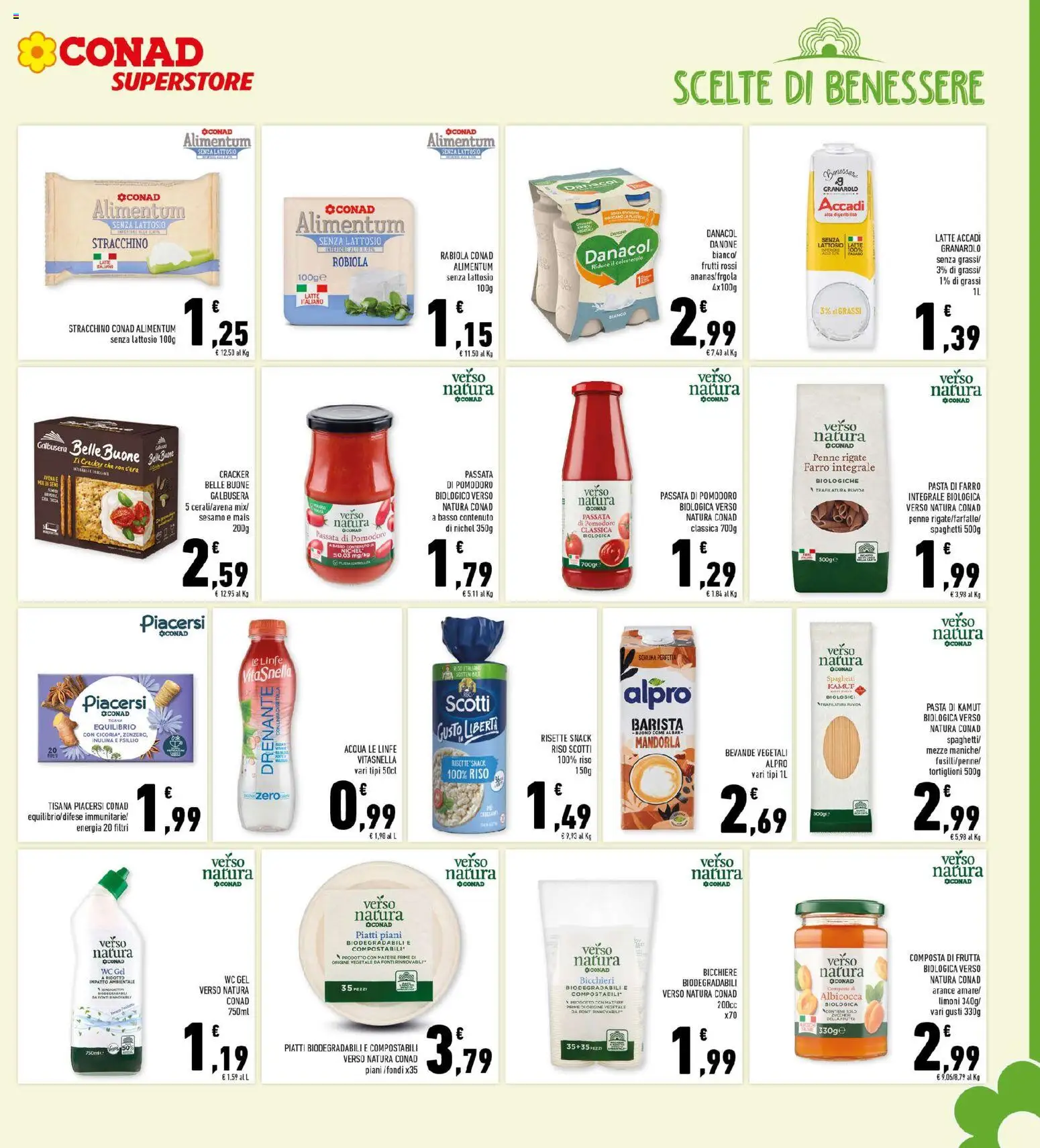 Volantino Conad del 20.05.2026 | Pagina: 13 | Prodotti: Crackers, Passata di pomodoro, Mais, Penne