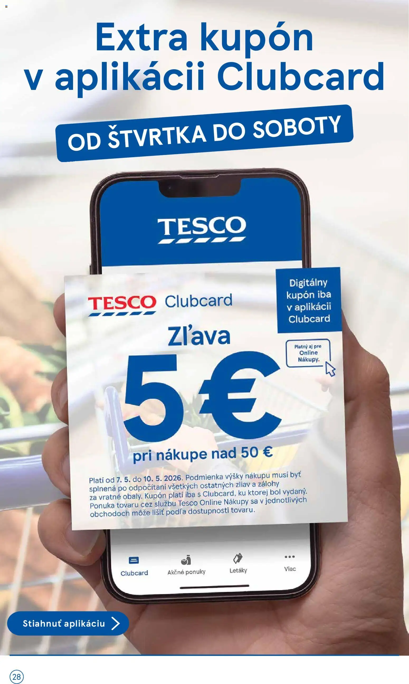 Nové Tesco akcie – leták je platný od 06.05.2026 | Strana: 28