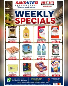 Saverite specials catalogue – valid from 21/09/2026