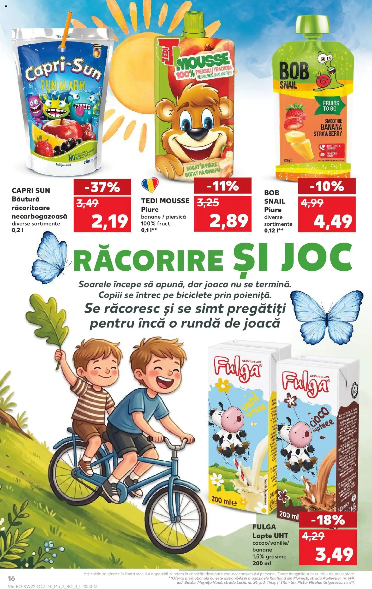 Noul catalog Kaufland – valabil de la 27.05.2026 | Pagină: 16 | Produse: Piersică, Joc, Lapte, Banane
