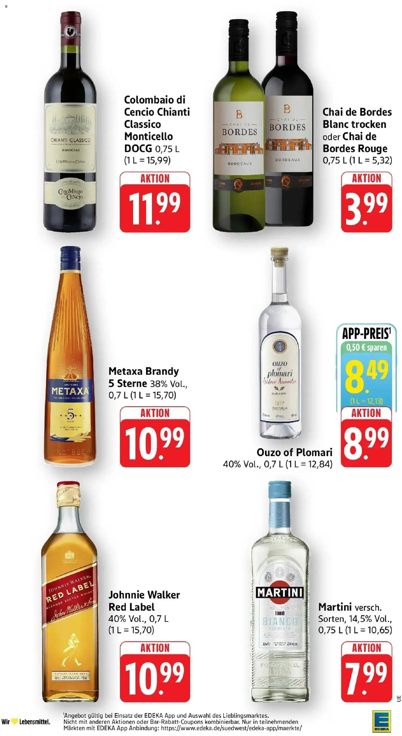 Edeka Prospekt Heilbronn (ab 07.09.2026) » Angebote Online | Seite: 31 | Produkte: Whisky, Ouzo, Metaxa, Johnnie walker