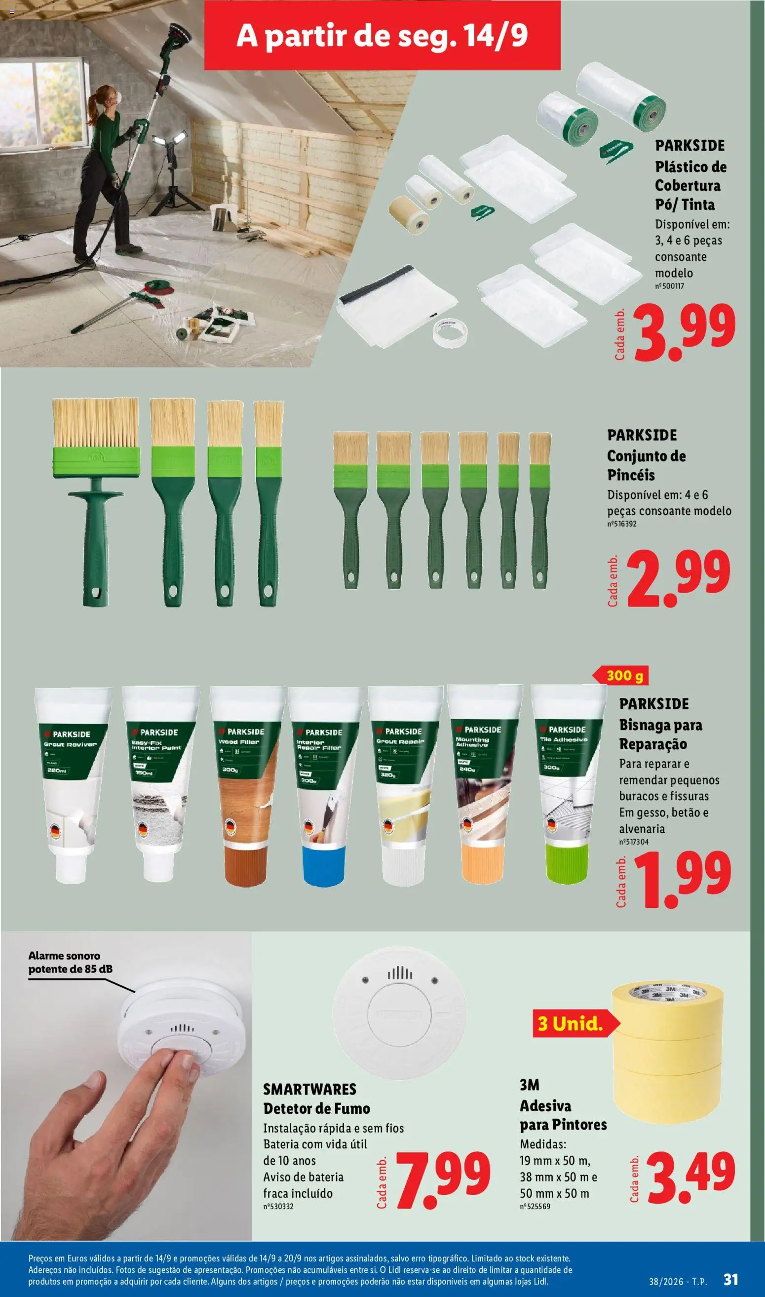 Lidl folheto │ válido de 14/09/2026 | Página: 31 | Produtos: Tinta, Bateria