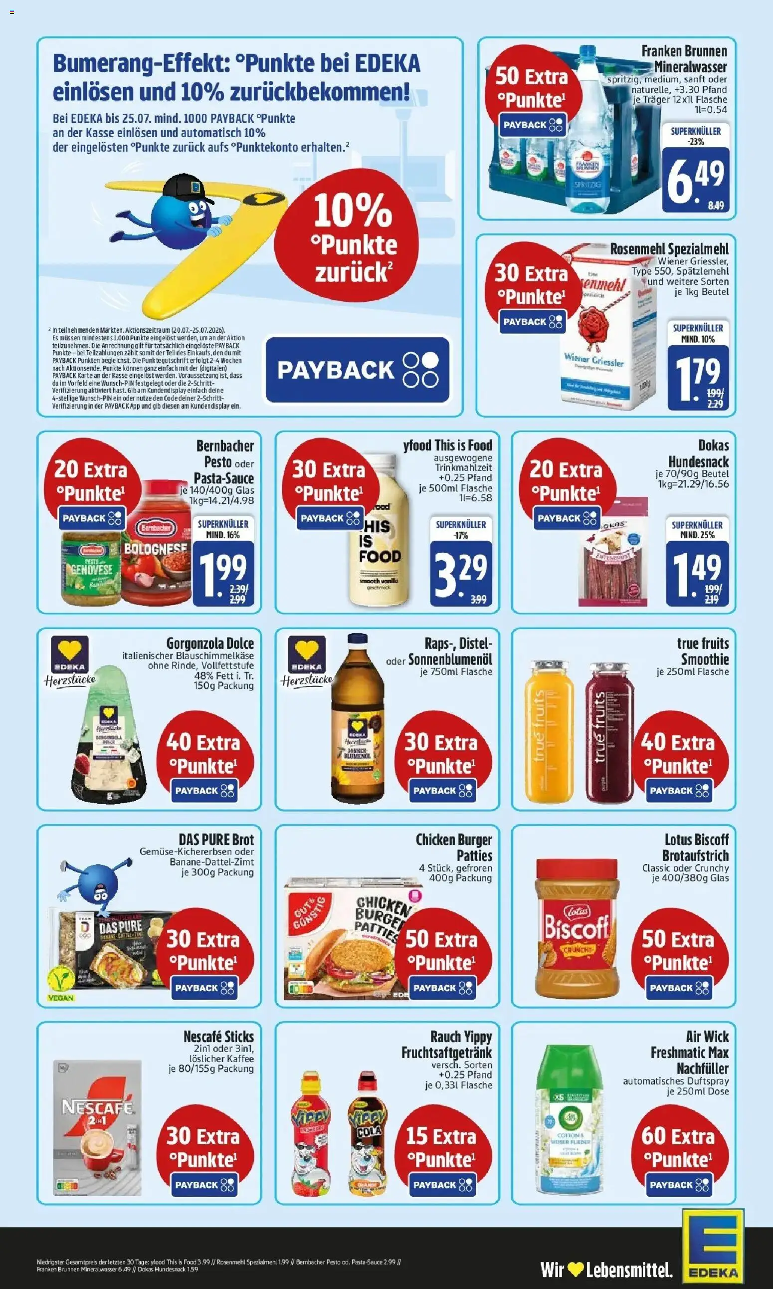 Edeka prospekt Kelheim – gültig ab 20.07.2026 | Seite: 2 | Produkte: Cola, Kaffee, Mineralwasser, YFood