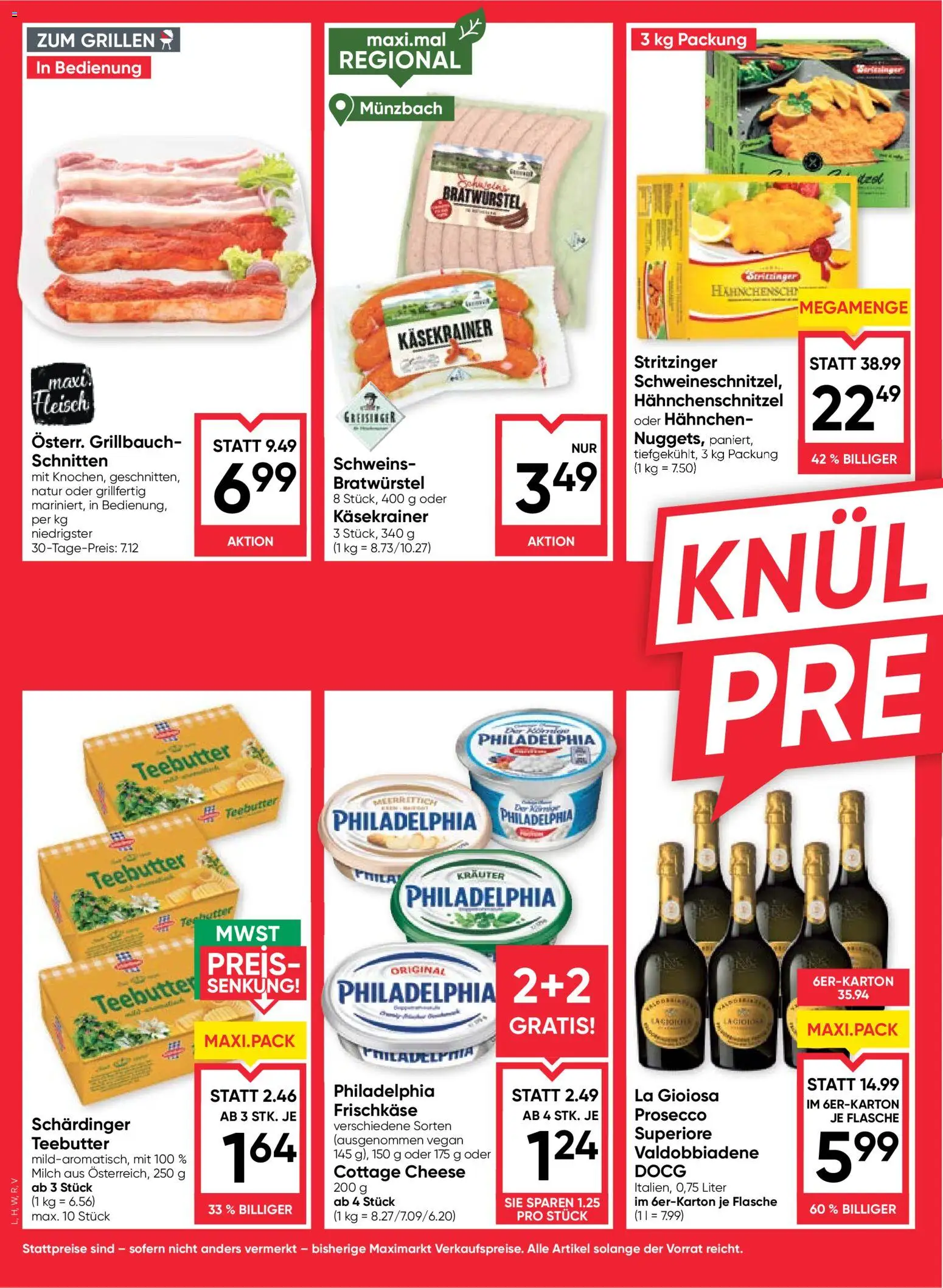 Maximarkt Flugblatt gültig ab 27.08.2026 | Seite: 2 | Produkte: Hähnchenschnitzel, Prosecco, Milch
