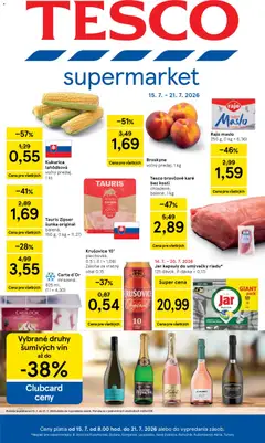 Tesco leták platný od 15.07.2026