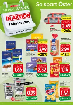 Spar - Flugblatt ab 03.09.2026 gültig | Seite: 14 | Produkte: Wurst, Schokolade