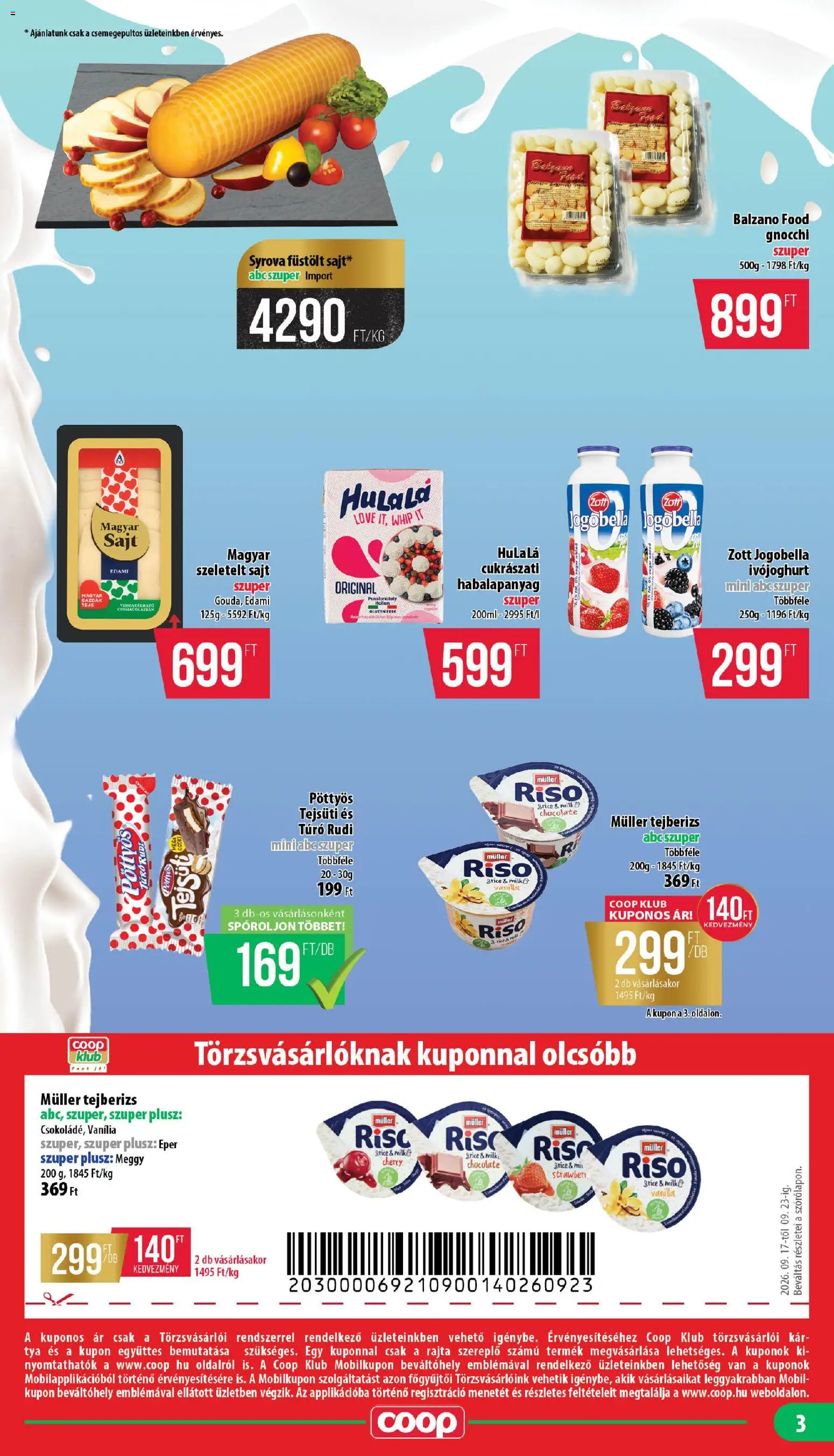 COOP akciós ujság - amely érvényes a következő dátumtól: 2026.09.17. | Oldal: 3