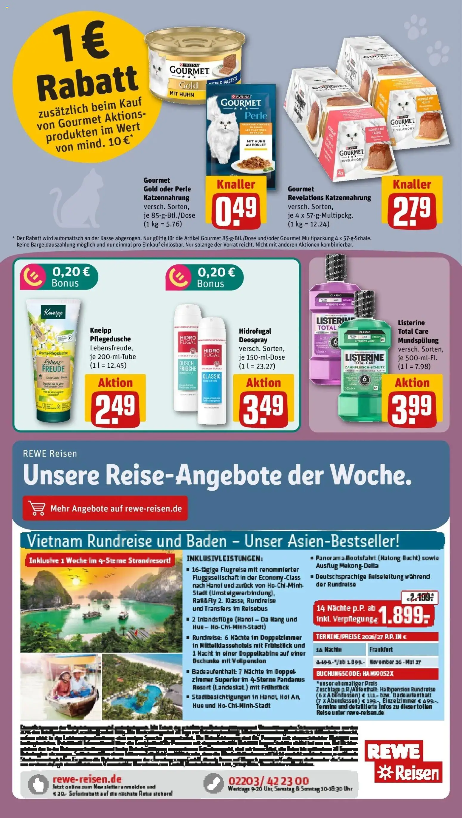 REWE Prospekt ab 10.08.2026 zum Blättern » Angebote | Seite: 14 | Produkte: Lachs, Deospray, Uhr, Listerine
