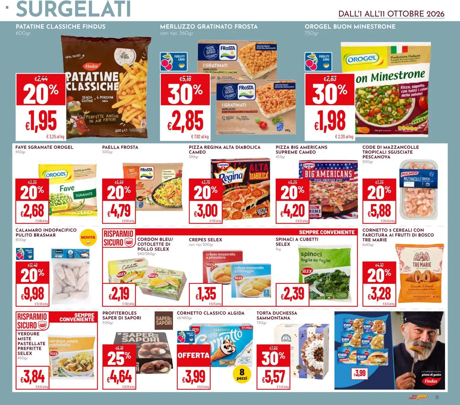 Volantino Pan del 01/10/2026 | Pagina: 11 | Prodotti: Rosmarino, Pizza, Pollo, Limone