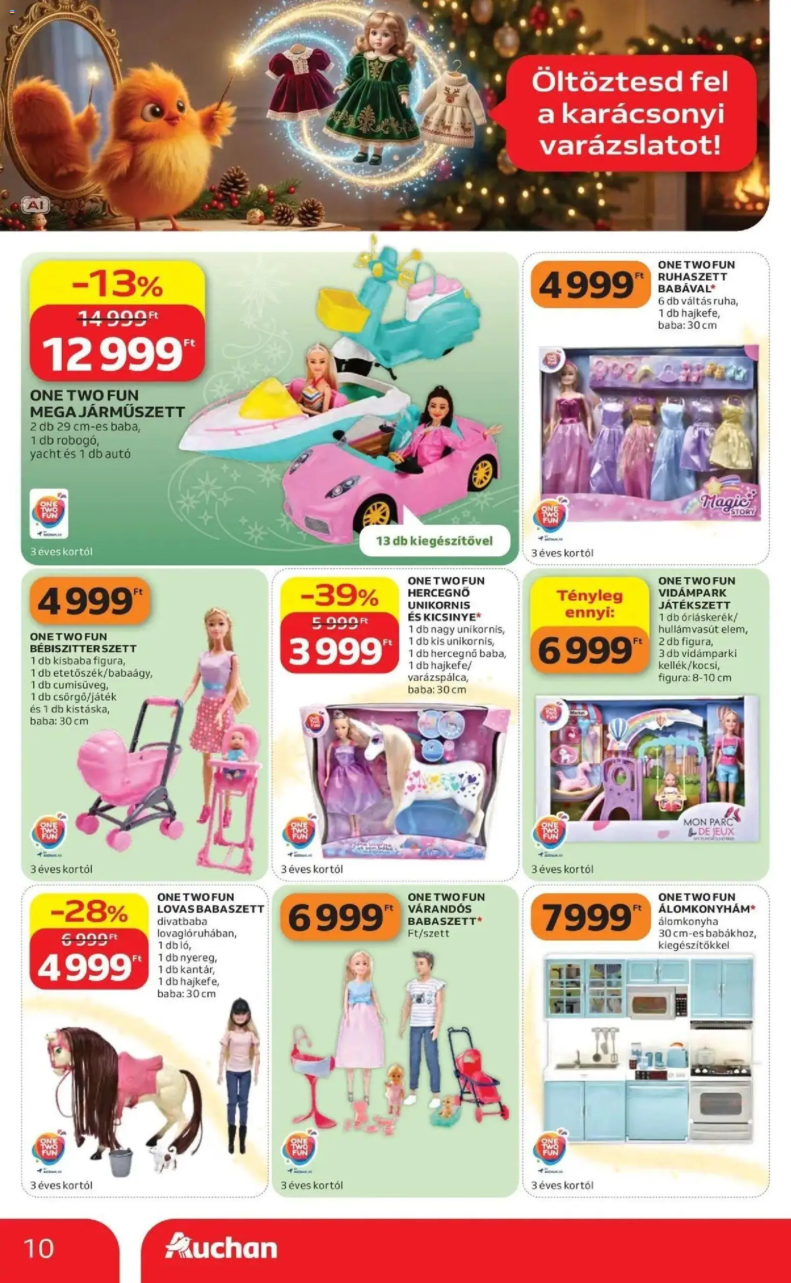Auchan Karácsonyi ajánlataink Kecskemét - 2026.10.22. -tól/töl > akció, lapozható szórólap 🛍️ | Oldal: 10 | Termékek: Baba