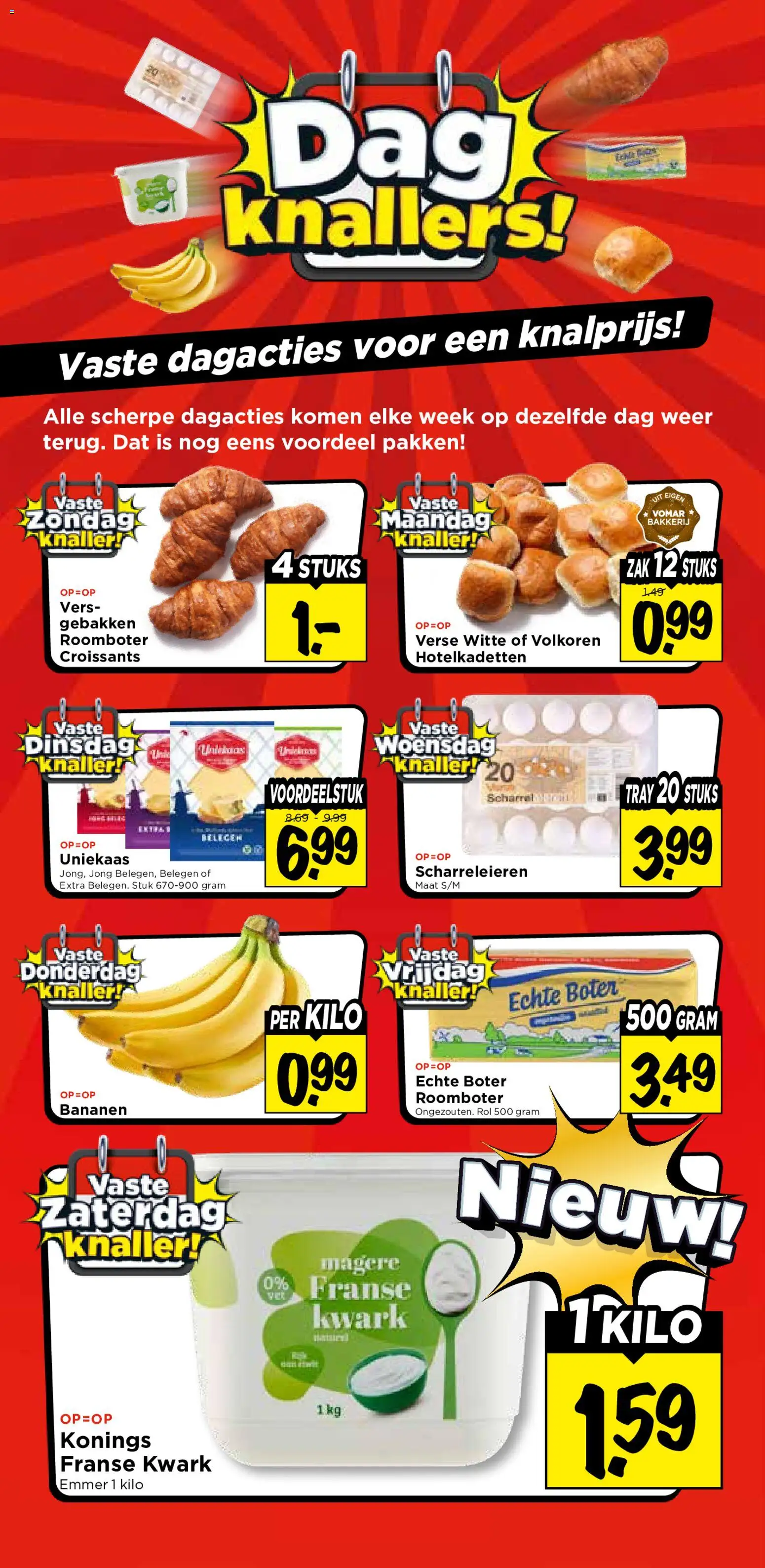{H1} | Pagina: 1 | Producten: Bananen, Roomboter, Zak, Bakkerij