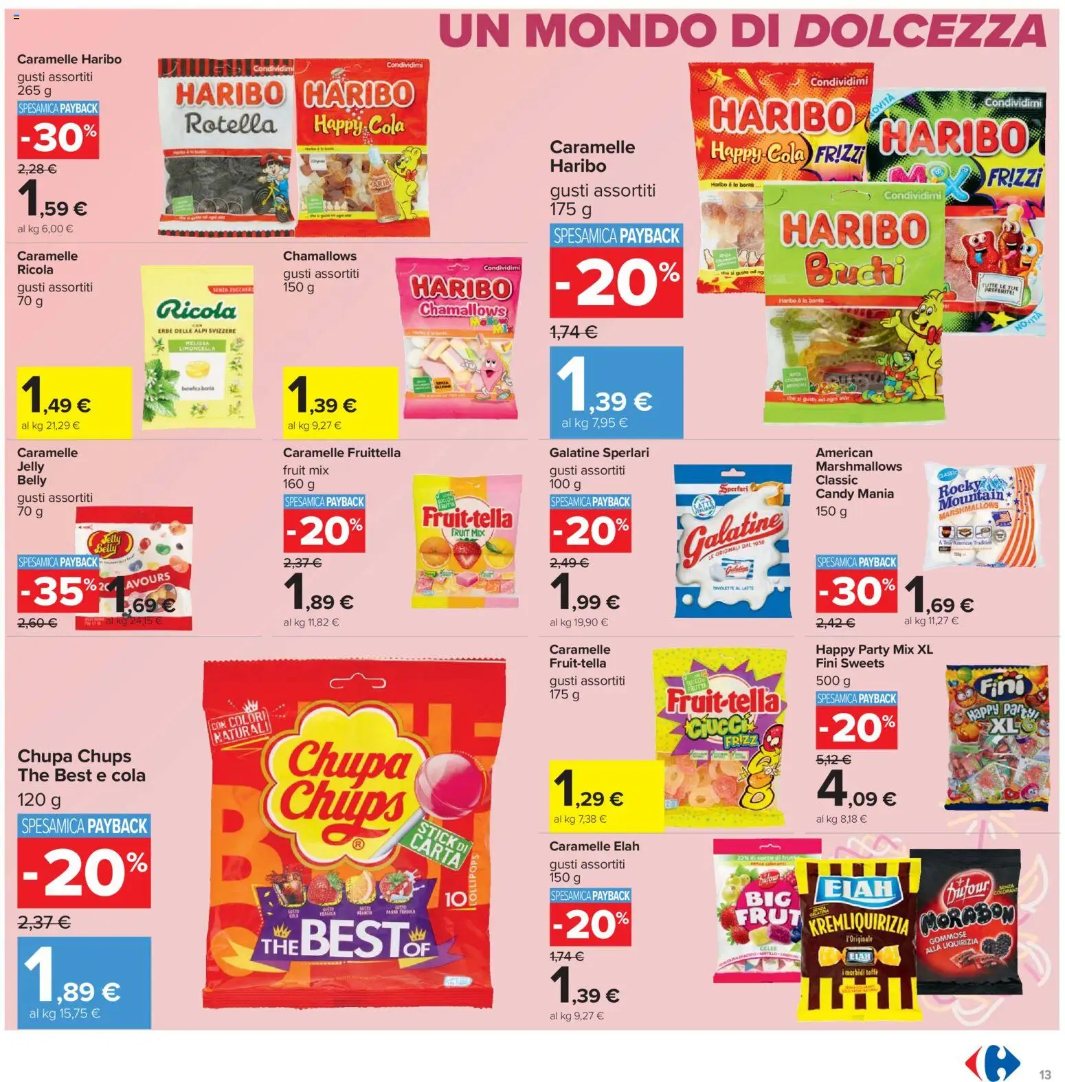 Volantino Carrefour del 21.04.2026 | Pagina: 13 | Prodotti: Caramelle, Latte, The