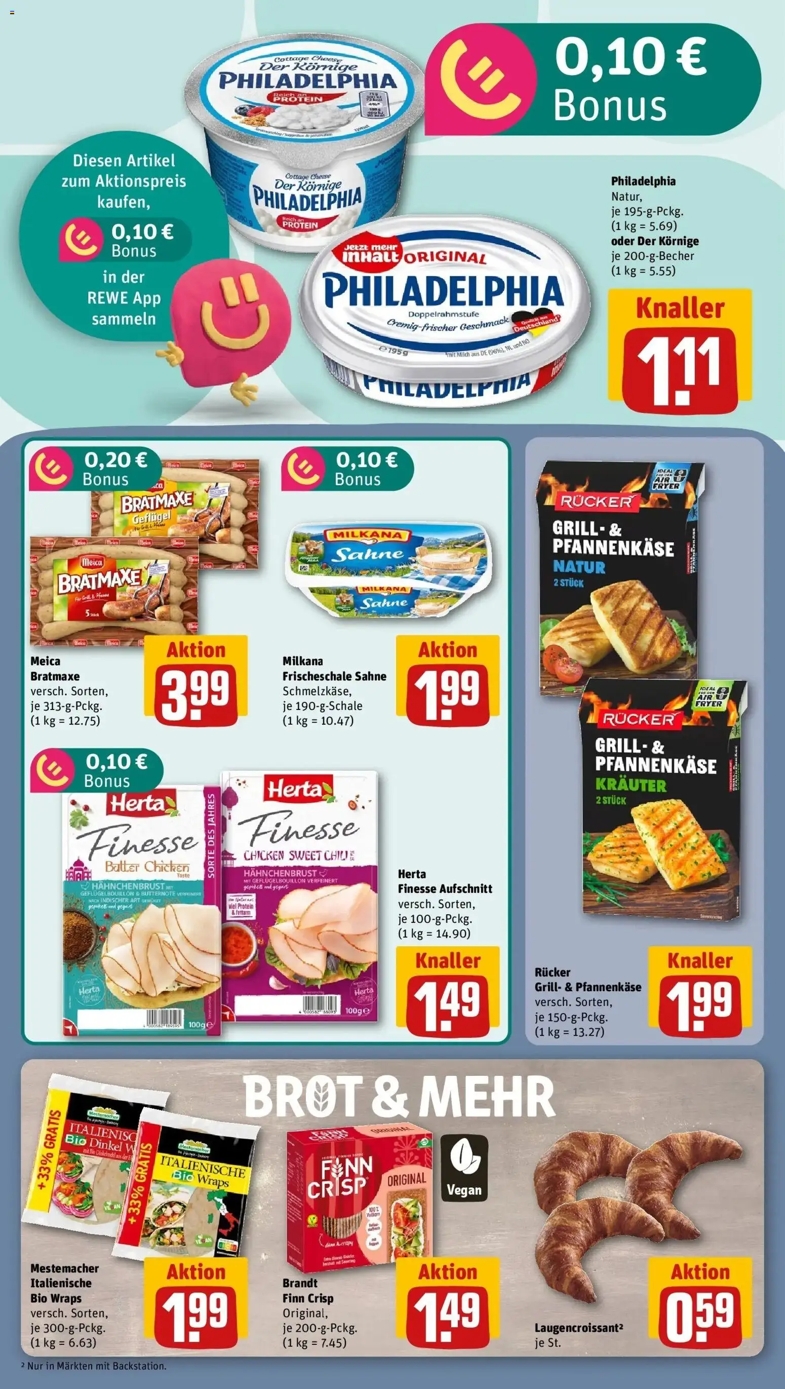REWE Prospekt ab 24.08.2026 zum Blättern » Angebote | Seite: 12 | Produkte: Milch, Meica, Brot, Sahne
