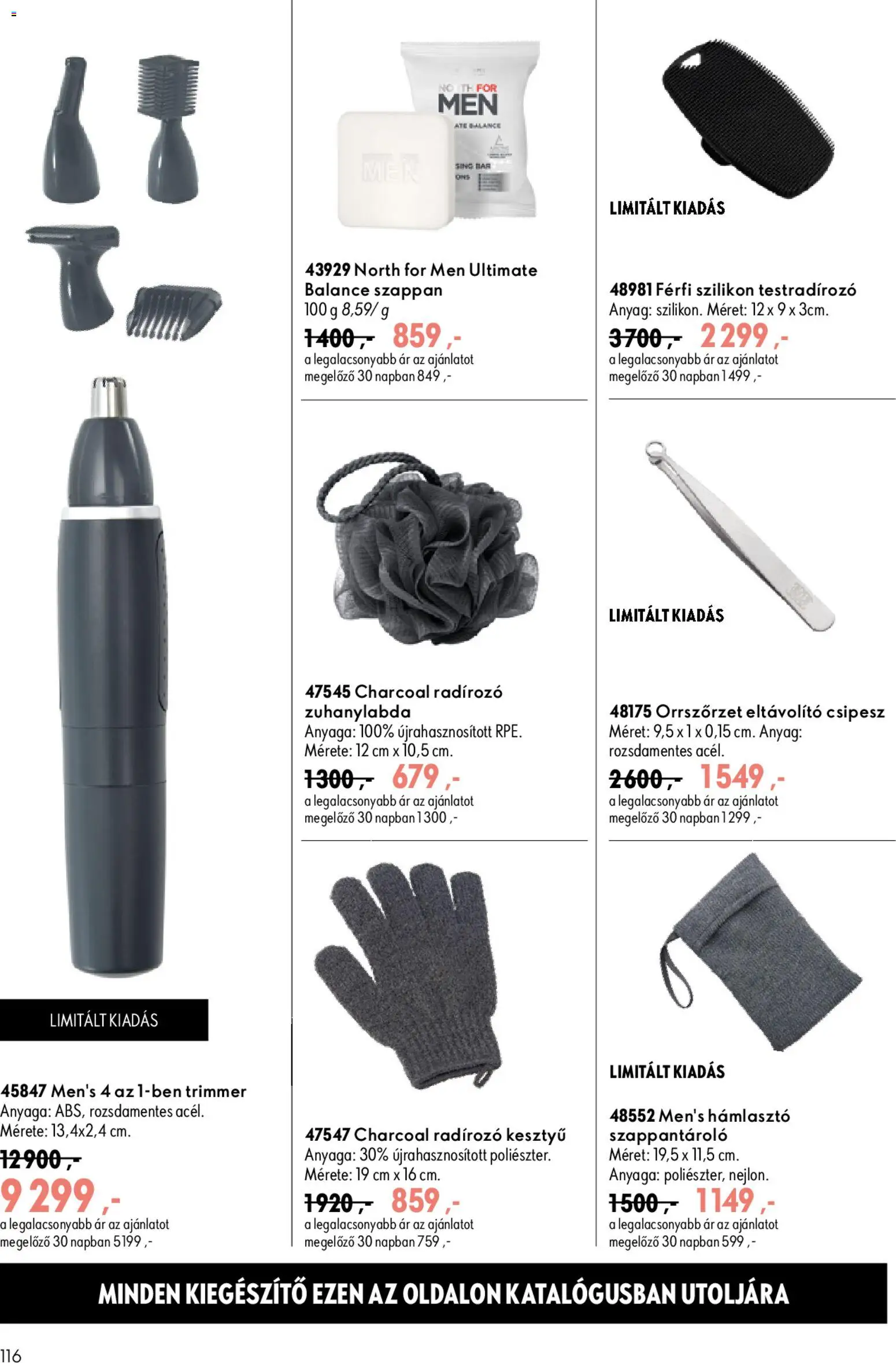 Oriflame akciós ujság - amely érvényes a következő dátumtól: 2026.09.09. | Oldal: 116 | Termékek: Kesztyű, Szilikon, Trimmer, Szappan