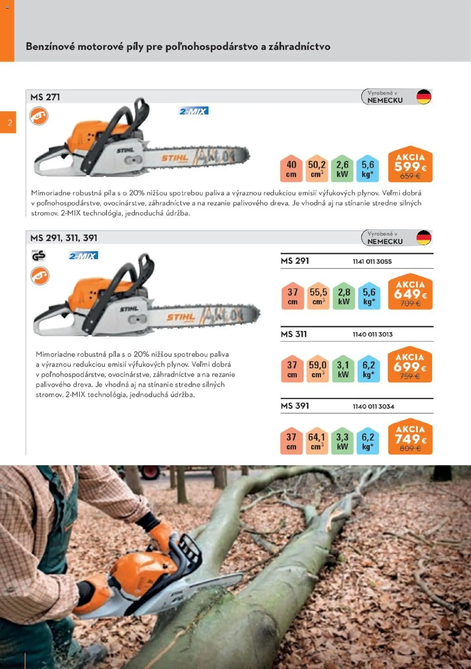 Nové STIHL akcie – leták je platný od 19.08.2026 | Strana: 16 | Produkty: Píla