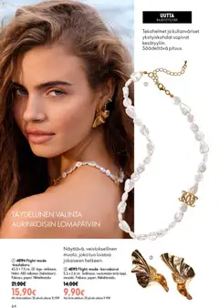 Oriflame-mainoslehti voimassa 24/06/2026 alkaen | Sivu: 64 | Tuotteet: Kaulakoru, Korvakorut