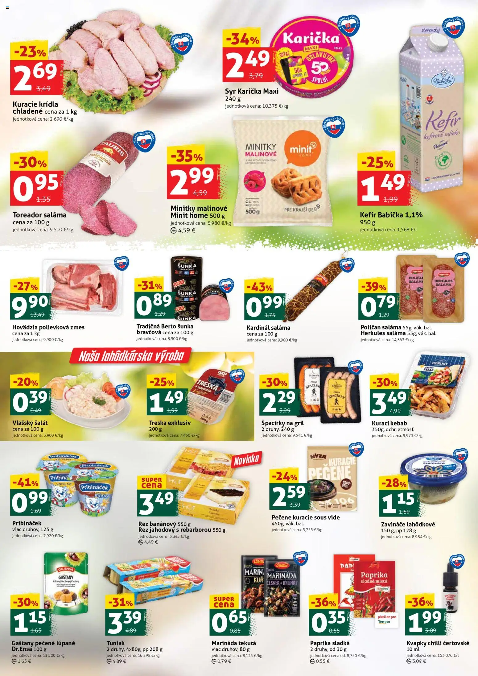 Nové COOP Jednota akcie – leták je platný od 31.07.2026 | Strana: 2 | Produkty: Gril, Syr, Tuniak, Chilli