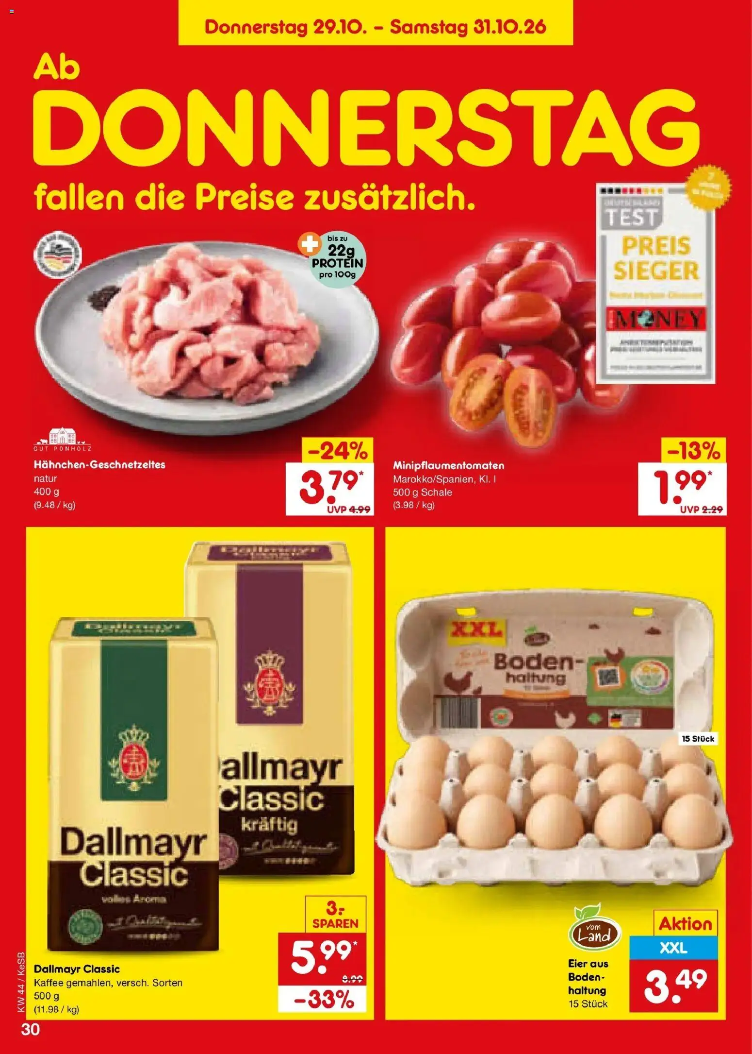 Netto Marken-Discount Prospekt Koblenz – gültig ab 26.10.2026 | Seite: 40 | Produkte: Eier, Kaffee, Dallmayr