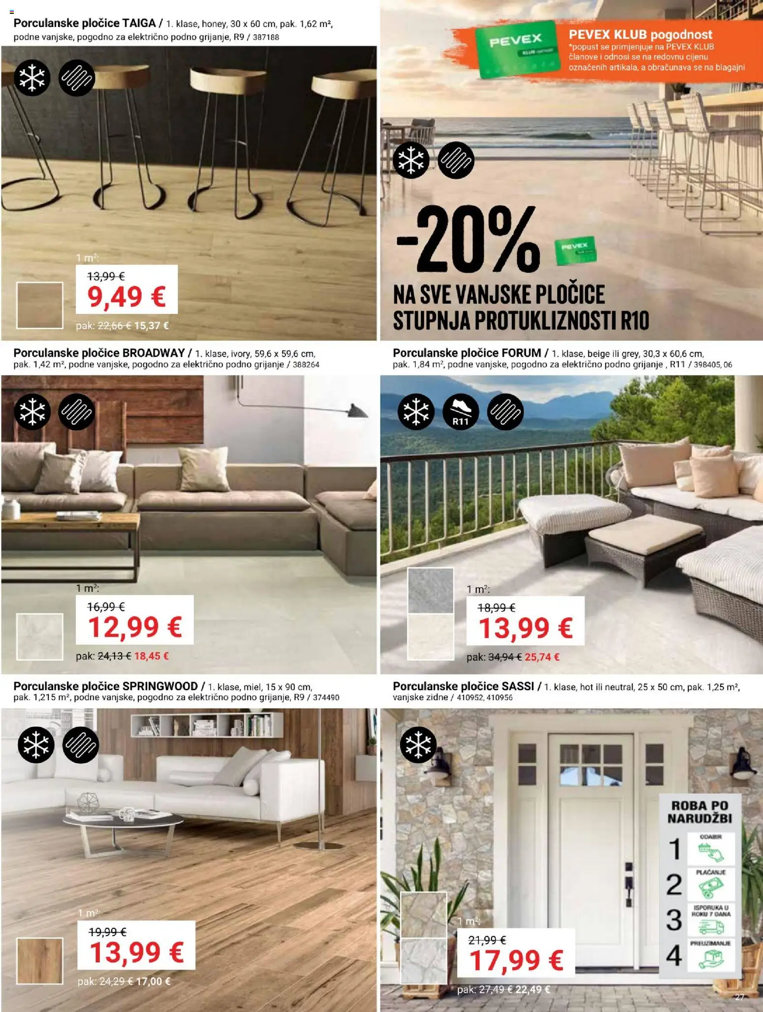 Pevex katalog | vrijedi od 23.07.2026 | Stranica: 27 | Proizvodi: Pločice