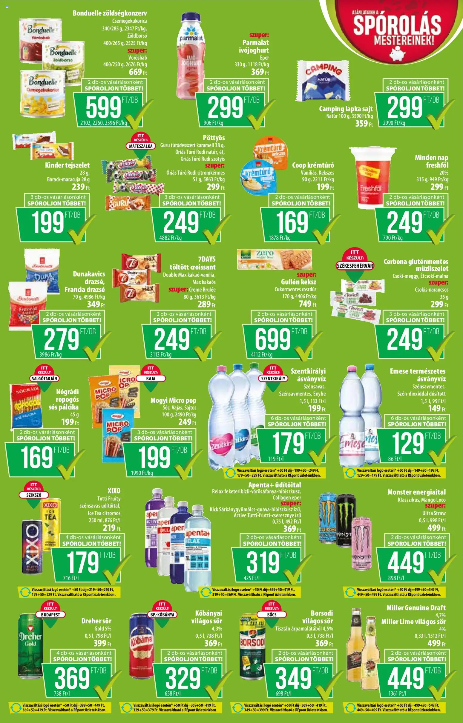 COOP akciós ujság - amely érvényes a következő dátumtól: 02.07.2026 | Oldal: 5 | Termékek: Croissant, Dreher sör, Ásványvíz, Mangó
