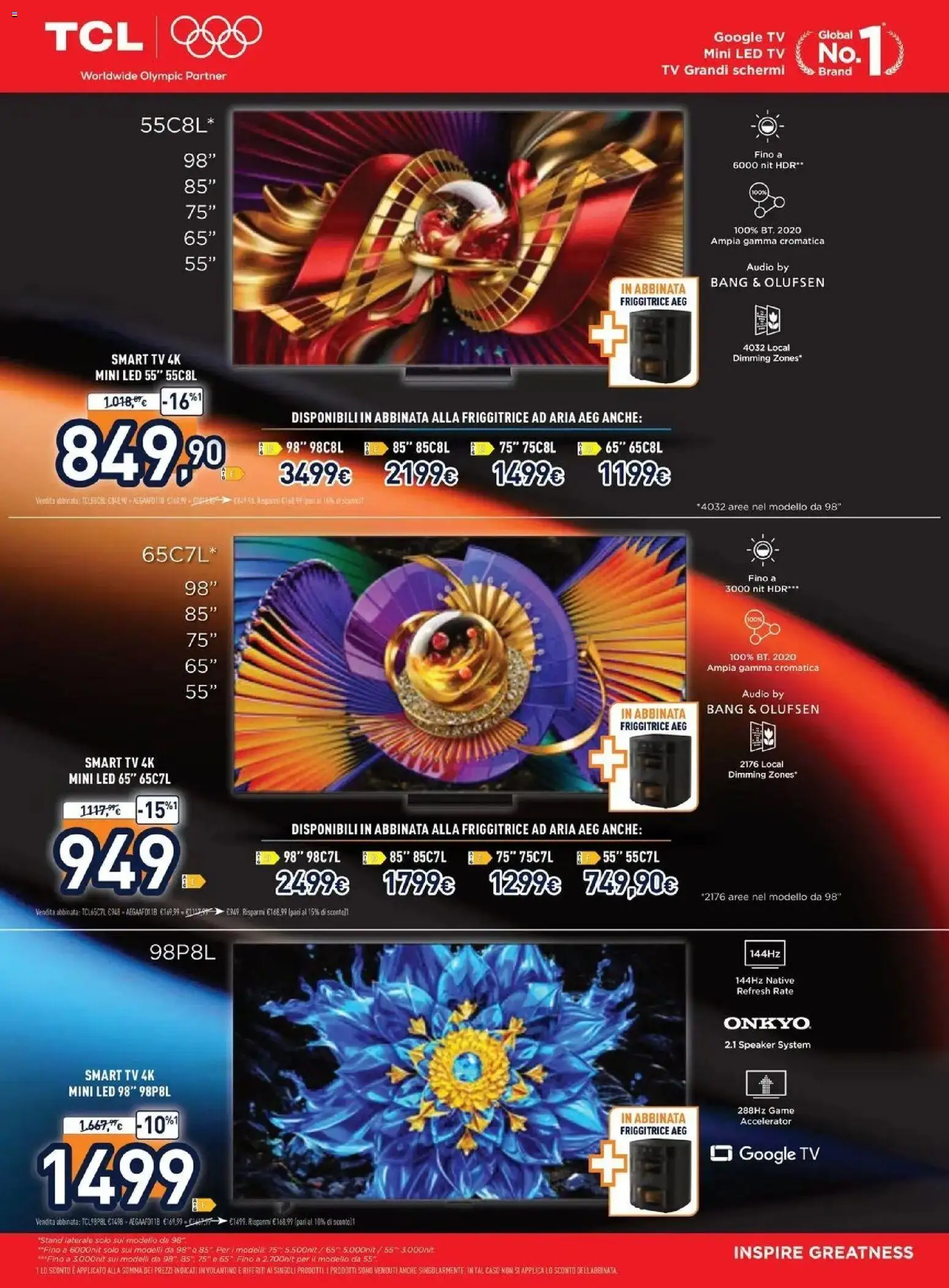 Volantino Unieuro del 12/10/2026 | Pagina: 6 | Prodotti: Friggitrice ad aria, smart TV, TV, Friggitrice