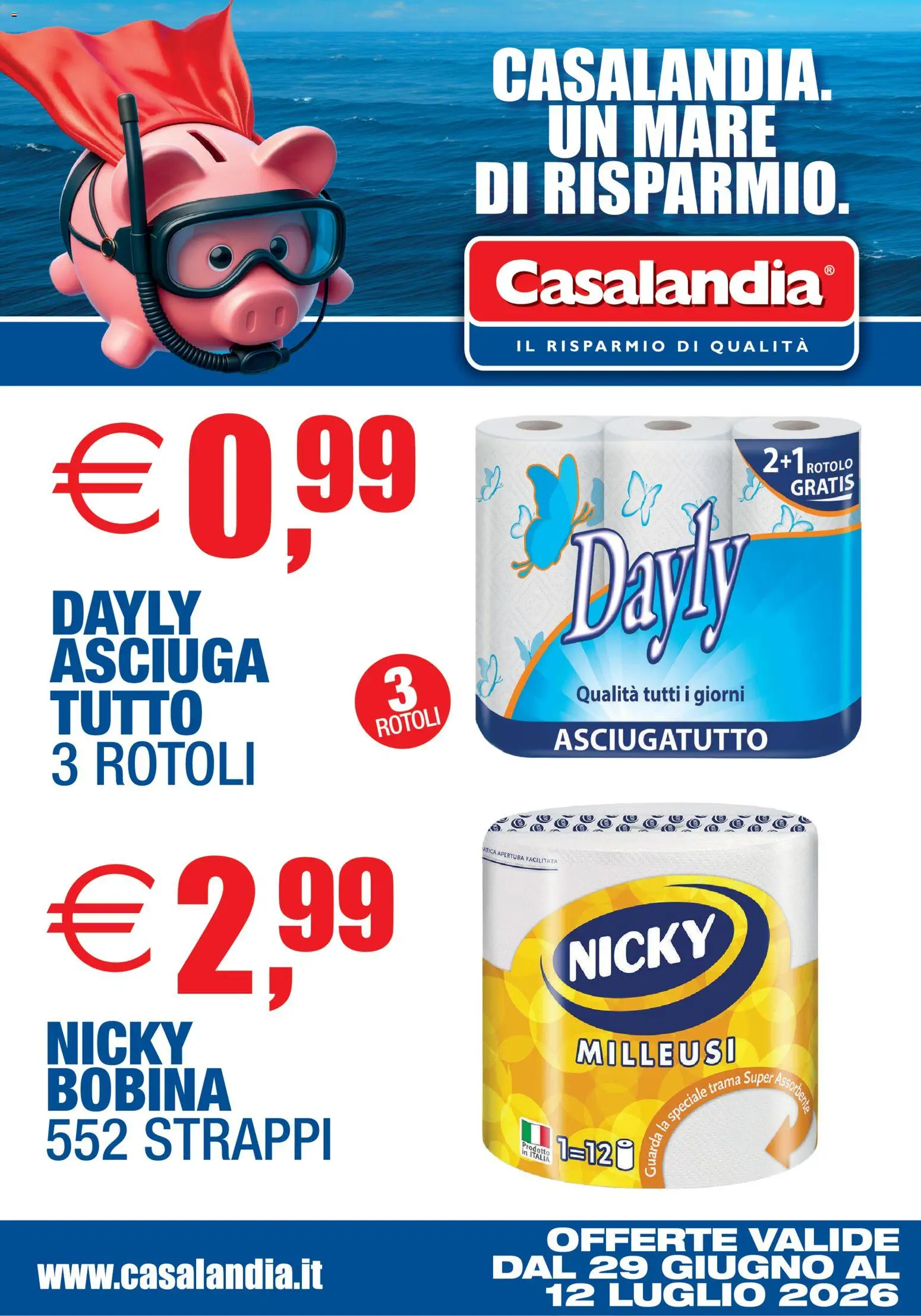 Volantino Casalandia del 29/06/2026 | Pagina: 5 | Prodotti: Asciugatutto