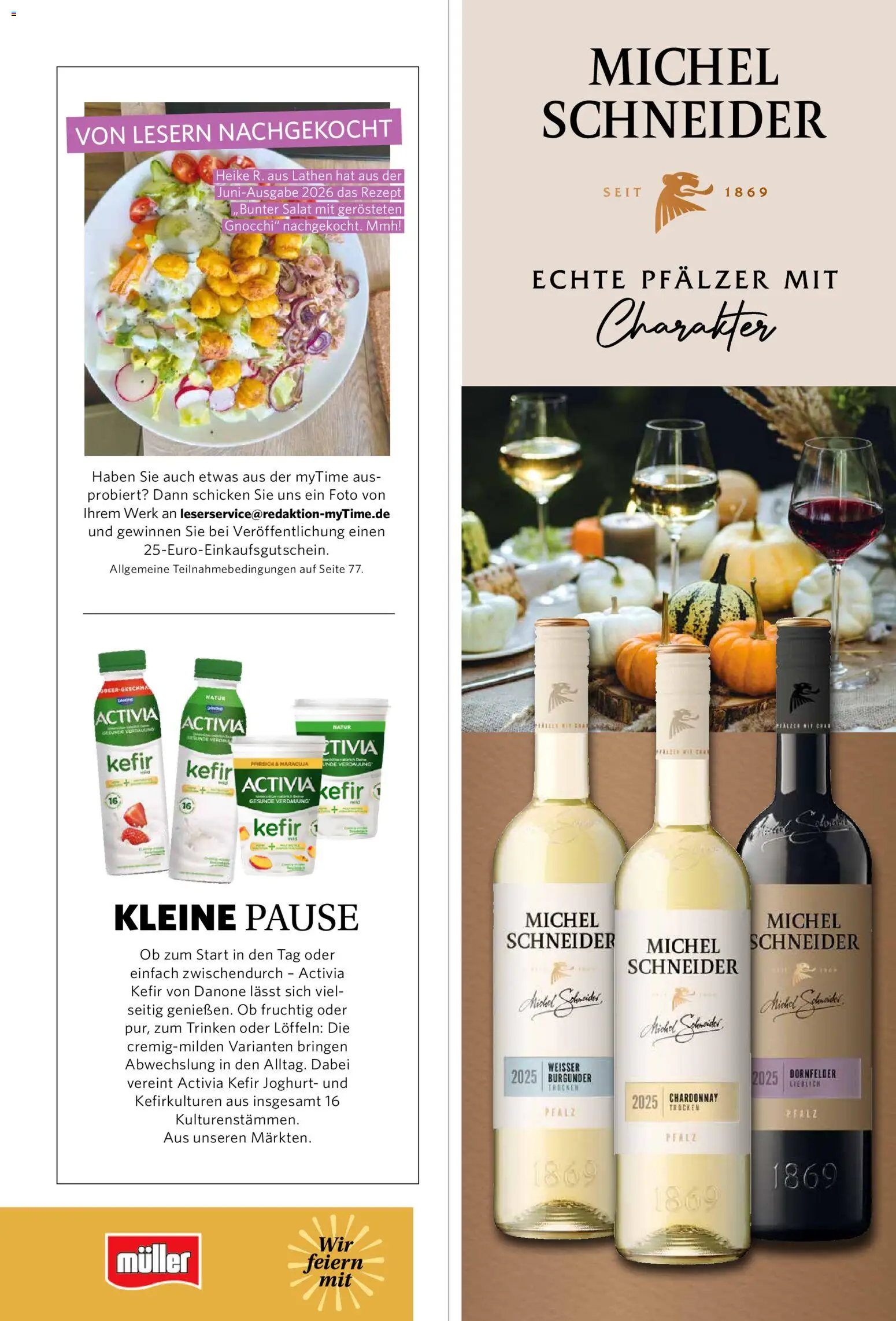 Famila Nordwest myTime Oktober 2026 – gültig ab 01.10.2026 | Seite: 19 | Produkte: Gnocchi, Activia, Kefir, Joghurt